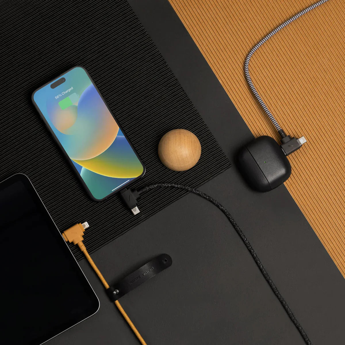 Native Union - Belt Cable Duo Pro 1.5M 2-in-1 (USB-C to USB-C & Lightning) - Kabel USB-C - USB-C i Lightning