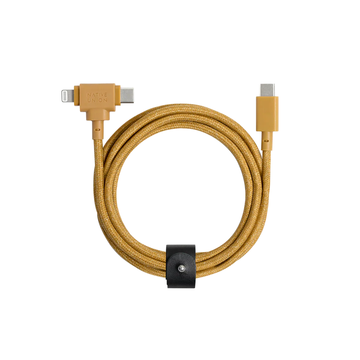Native Union - Belt Cable Duo Pro 1.5M 2-in-1 (USB-C to USB-C & Lightning) - Kabel USB-C - USB-C i Lightning