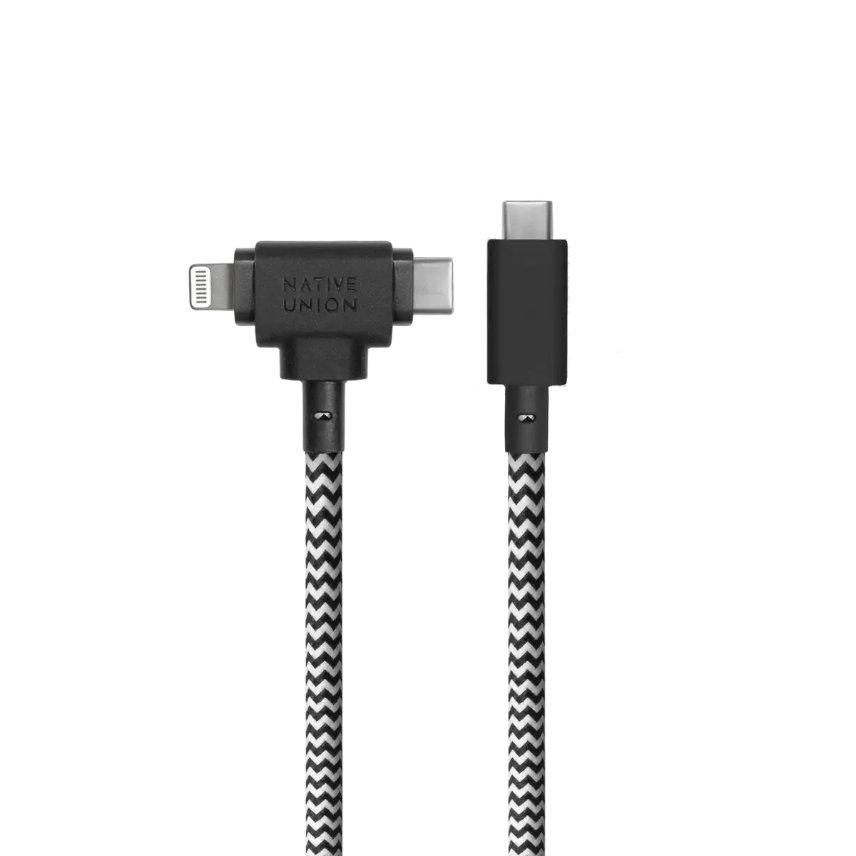 Native Union - Belt Cable Duo Pro 1.5M 2-in-1 (USB-C to USB-C & Lightning) - Kabel USB-C - USB-C i Lightning