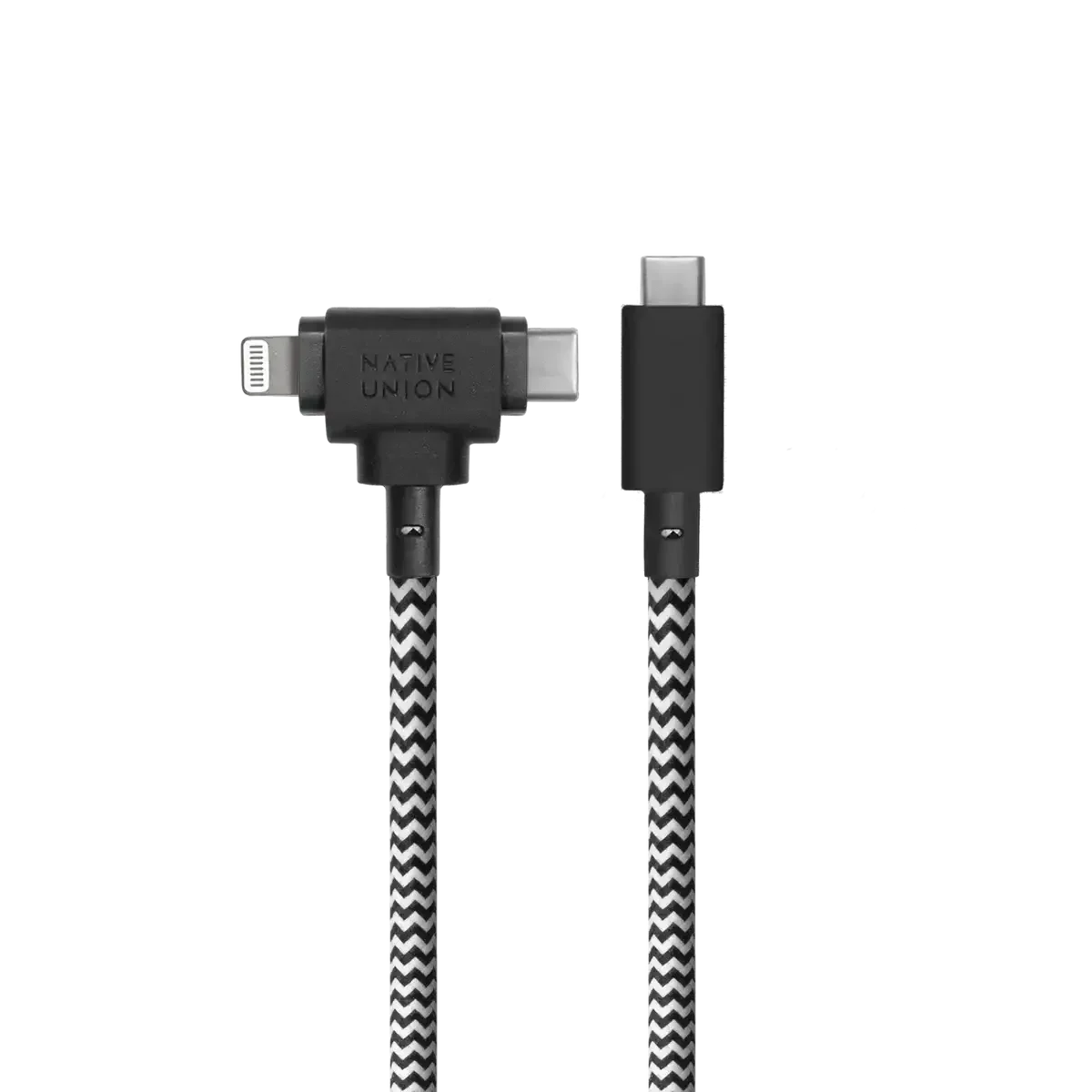 Native Union - Belt Cable Duo Pro 1.5M 2-in-1 (USB-C to USB-C & Lightning) - Kabel USB-C - USB-C i Lightning