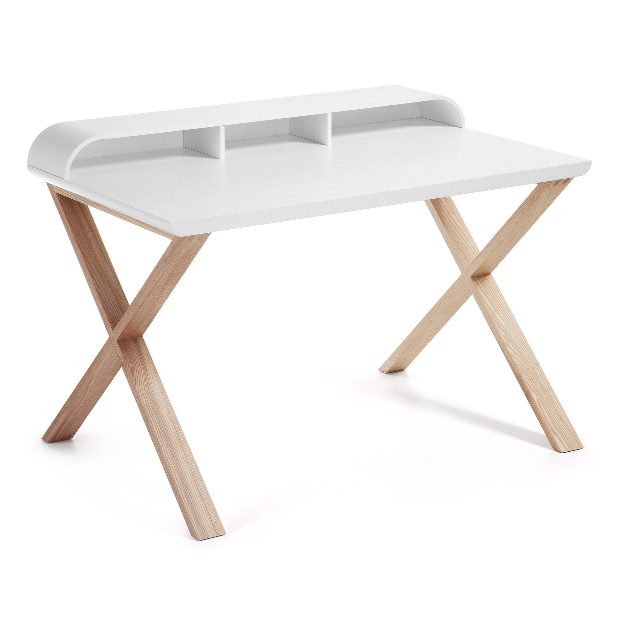 White and Ash Desk