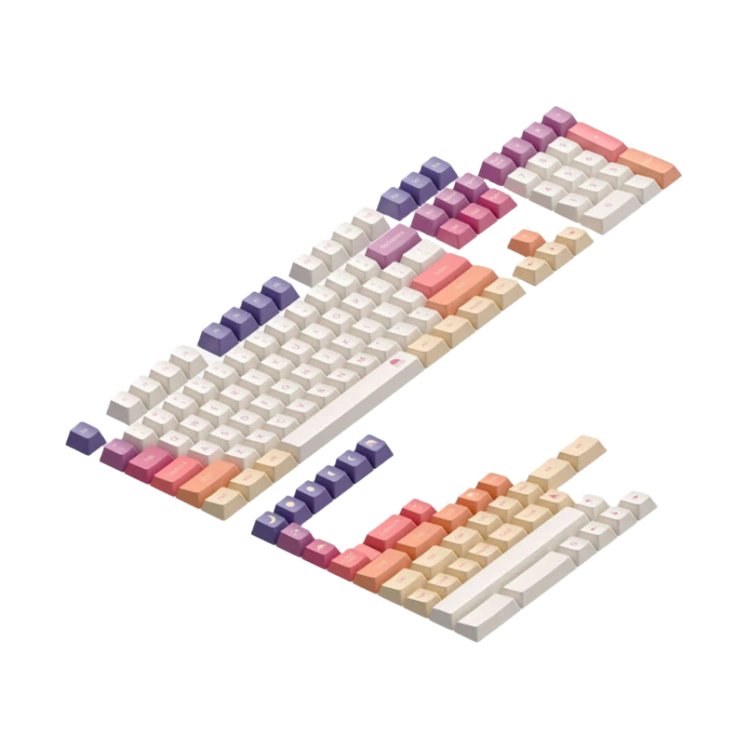 Nuphy - Carmine Cloud Cherry Profile Dye-sub PBT Keycaps - Nasadki do klawiatury mechanicznej