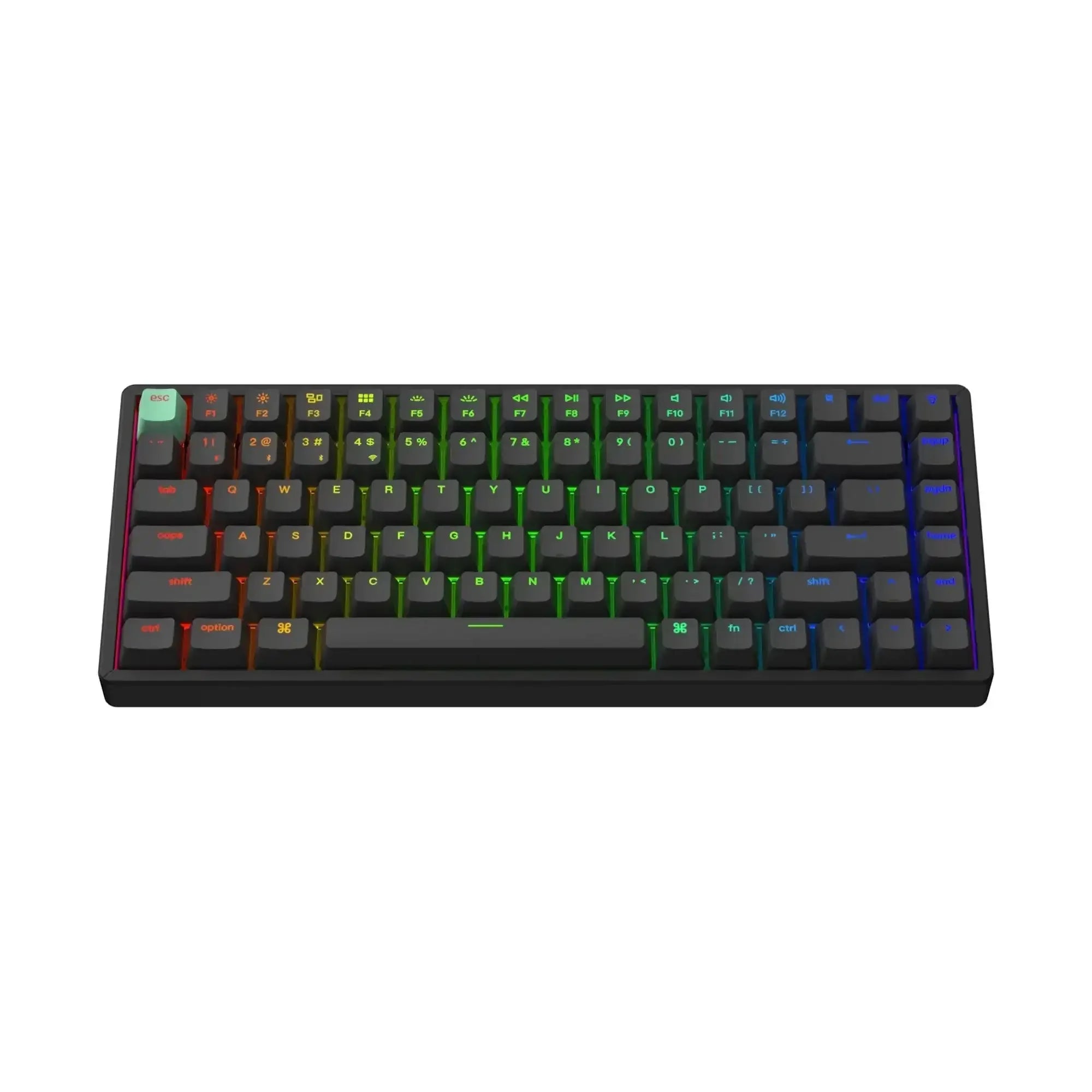 Klawiatura mechaniczna z podświetleniem RGB, keycapy Cherry Profile PBT, układ K2