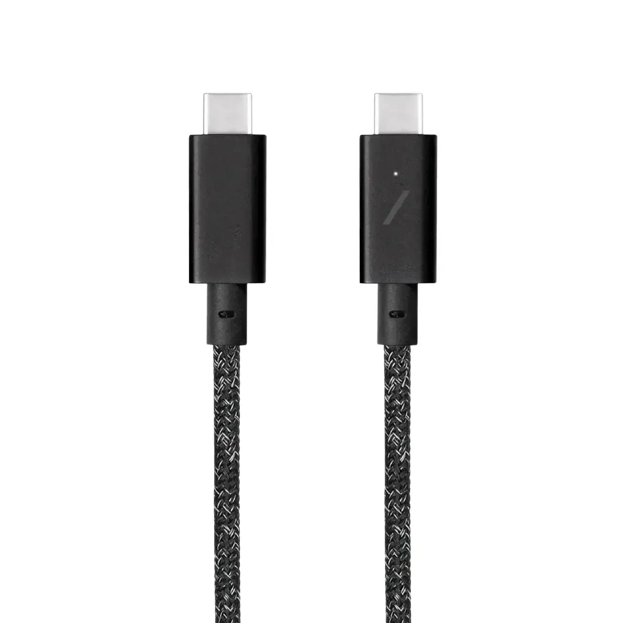 Czarny kabel USB-C w oplocie do klawiatur mechanicznych i akcesoriów biurowych