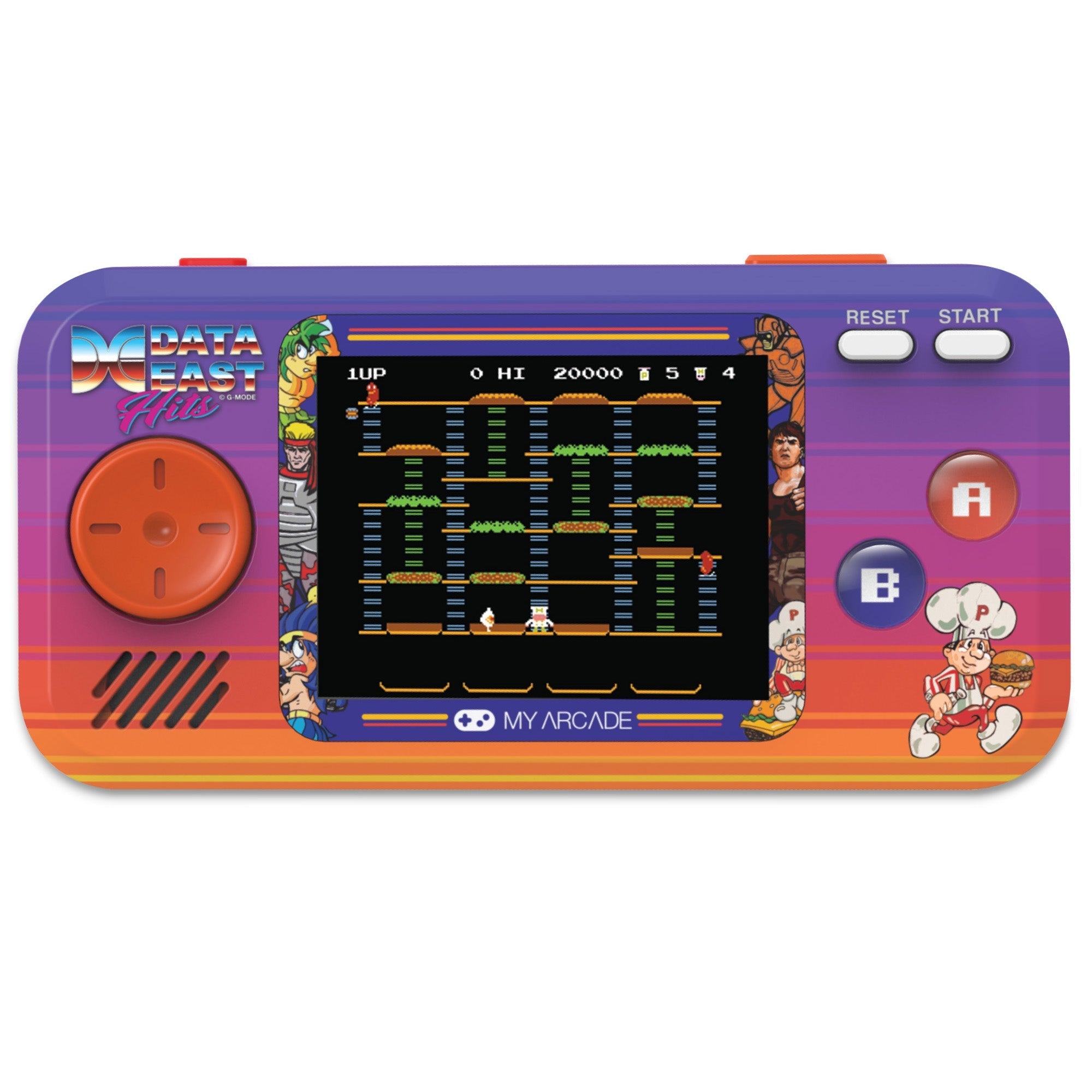 My Arcade - Data East Hits Pocket Player DGUNL-4127 - Kolekcjonerska Konsola do Gier Retro