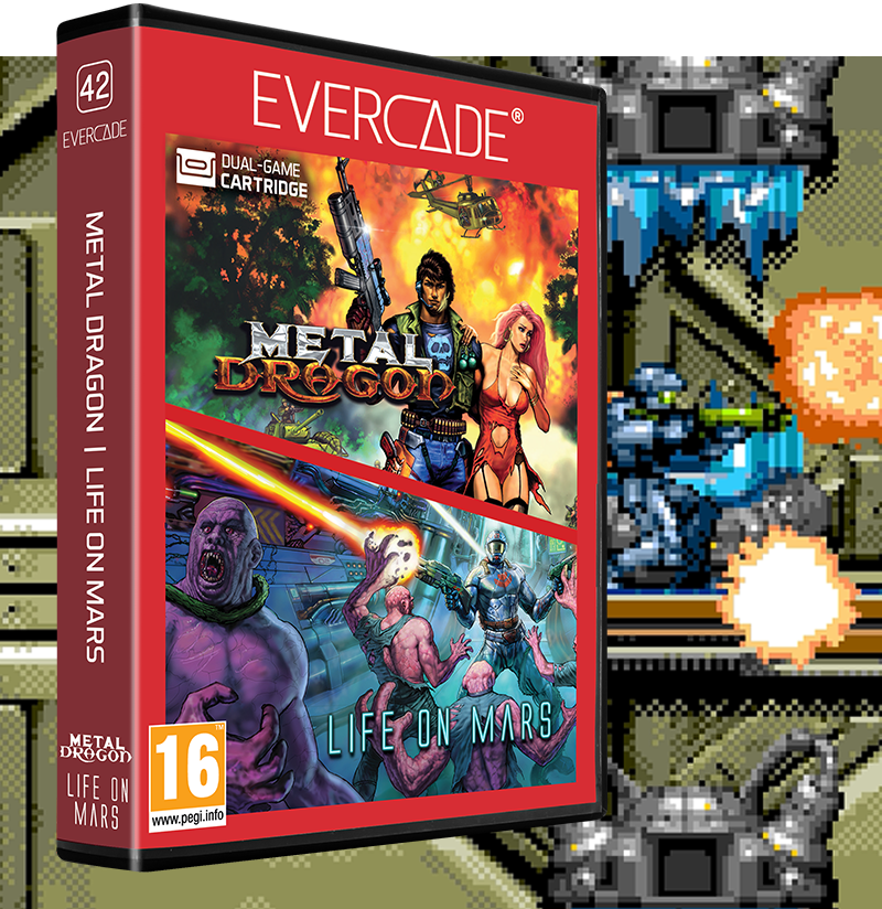 Evercade - Metal Dragon & Life on Mars - Zestaw Gier Retro