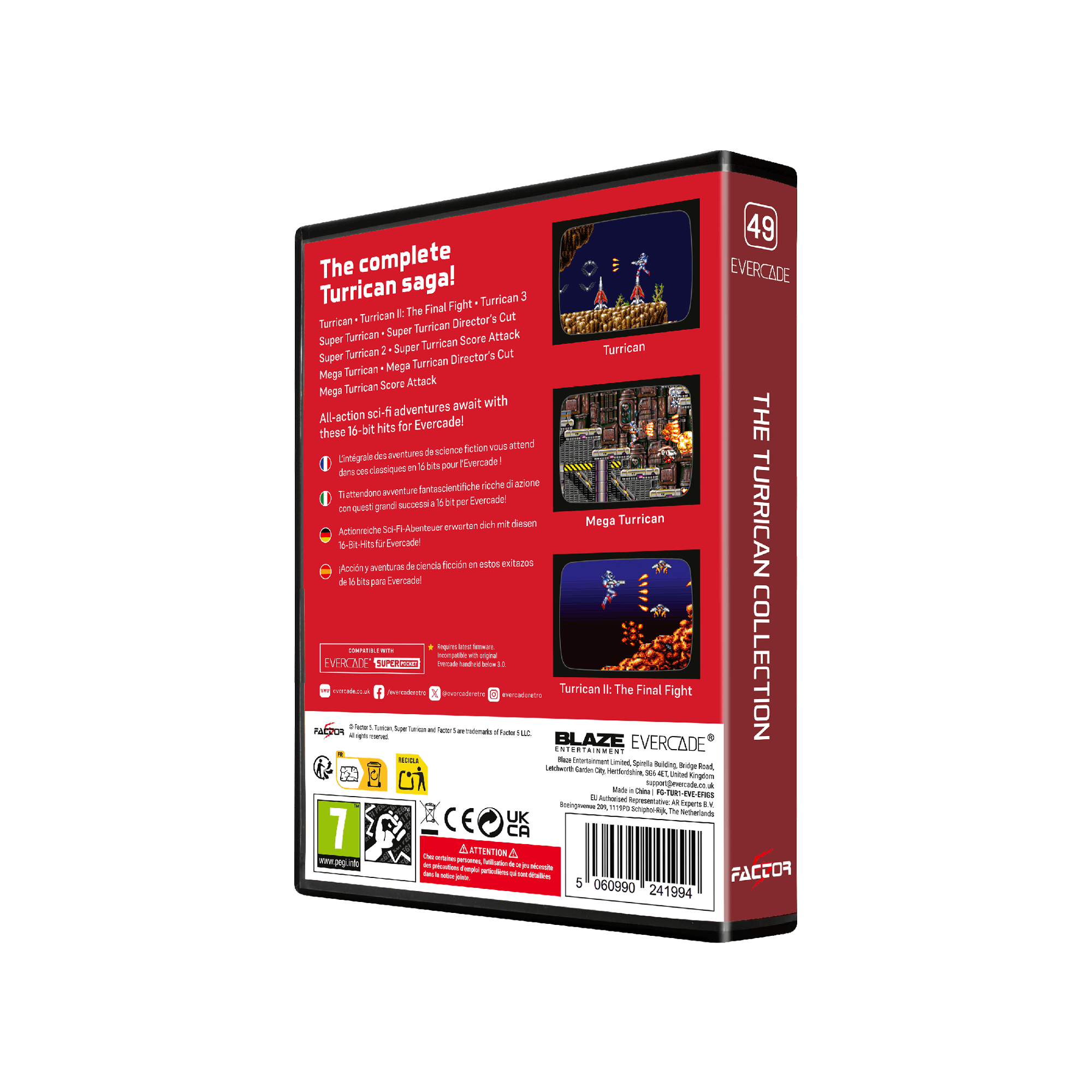 Evercade - The Turrican Collection - Zestaw Gier Retro