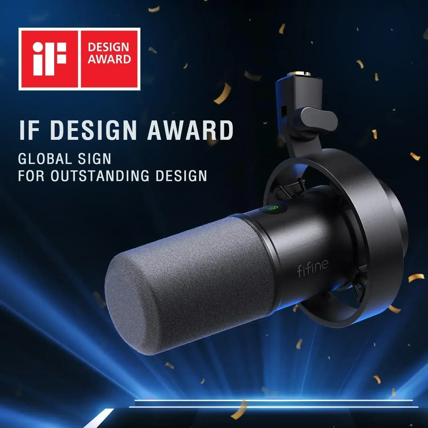 Mikrofon z nagrodą iF Design Award, idealny do Home Office i desk setupu