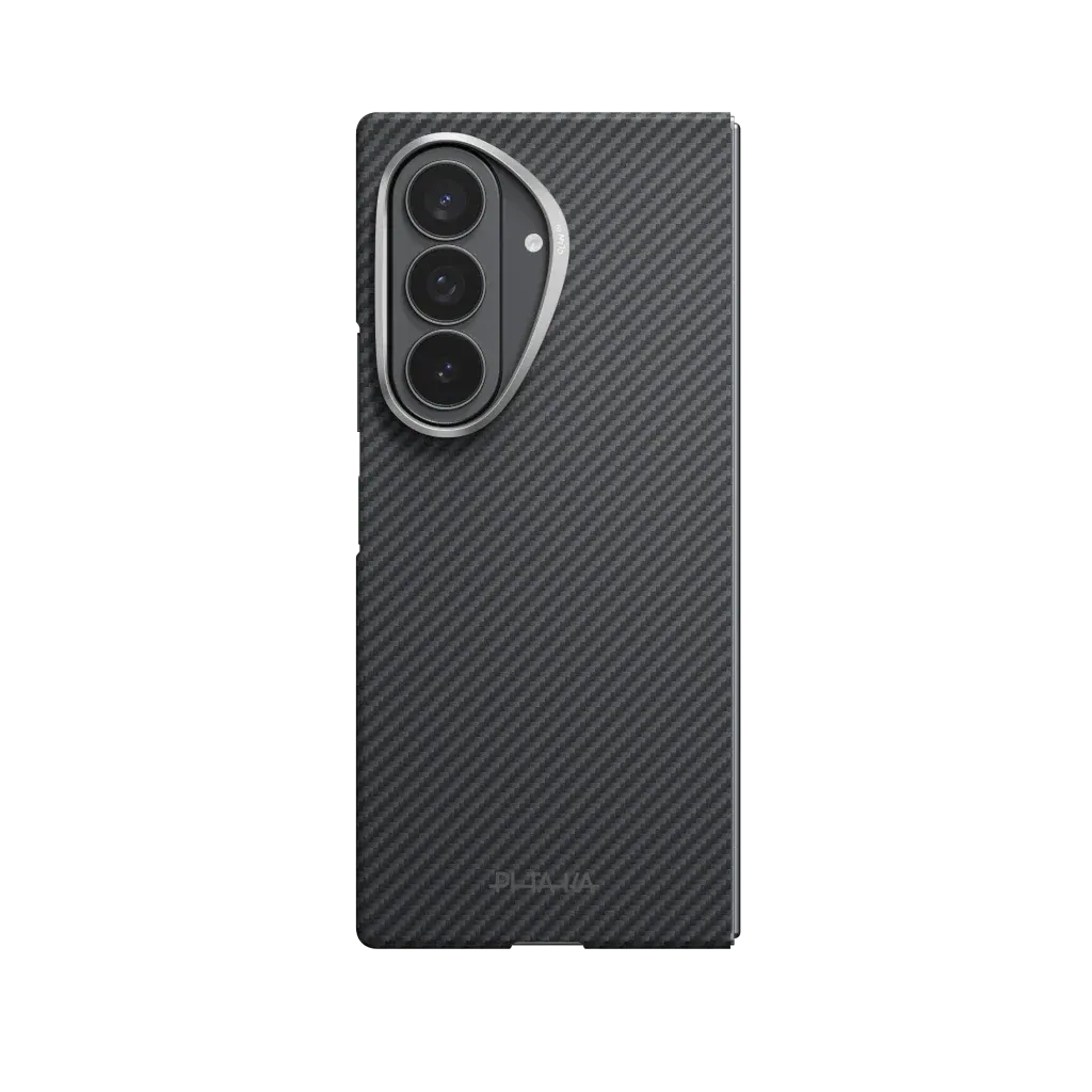 PITAKA - Classic 600D Black/Grey (Twill) Edge Case for Galaxy Z Fold8 Ultra - Ultracienkie Etui do Samsunga