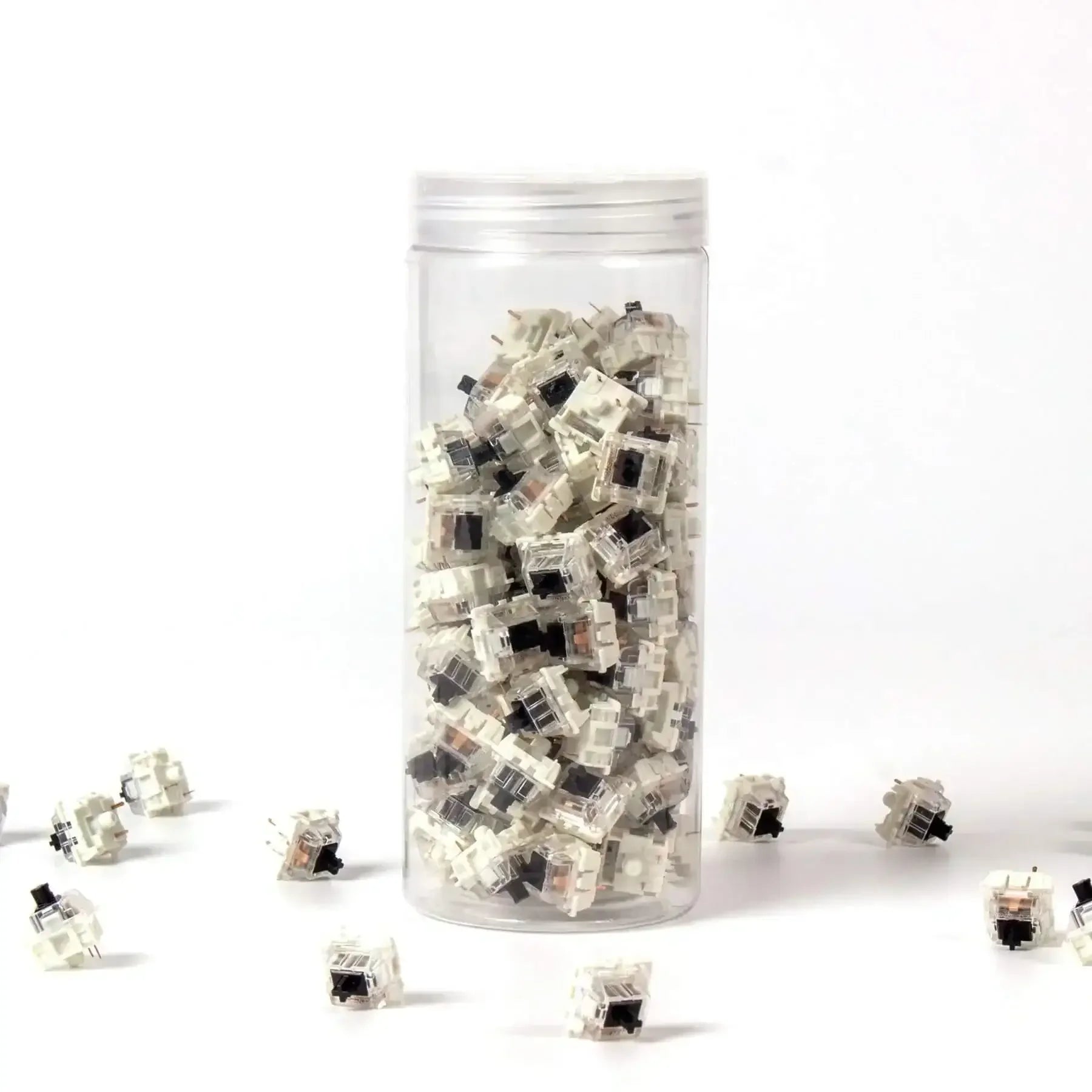 Przełączniki mechaniczne Gateron G Pro czarne w przezroczystym pojemniku, akcesoria do klawiatur