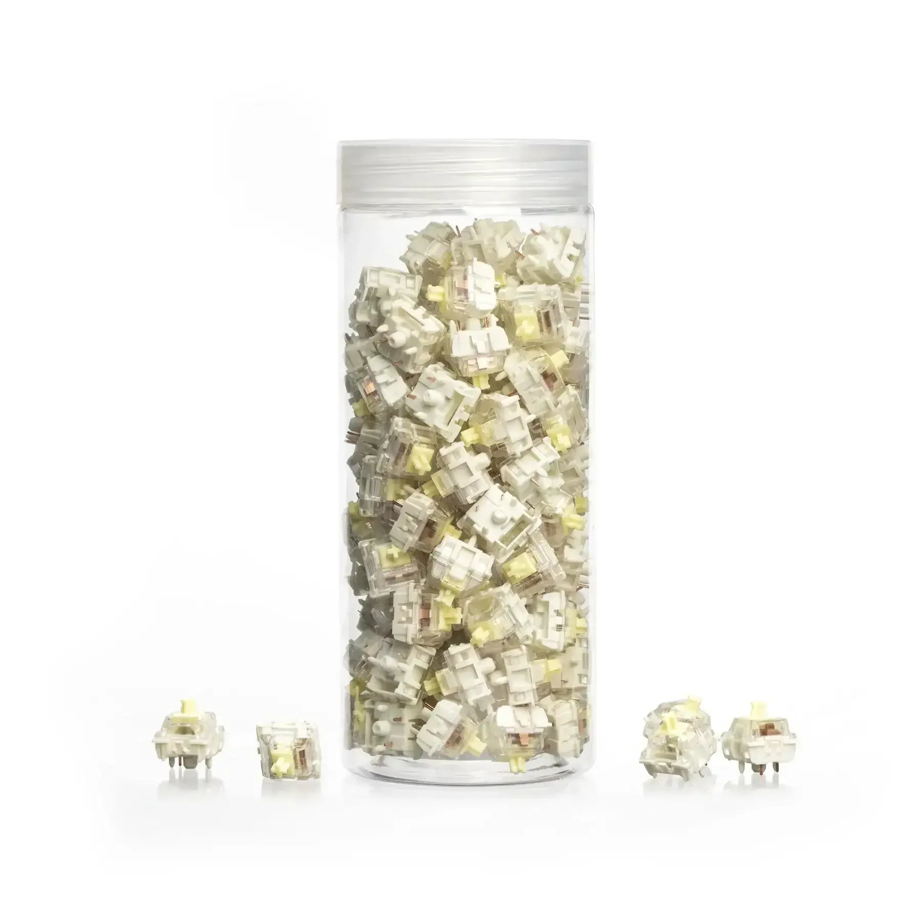 Przełączniki mechaniczne do klawiatury w pojemniku, żółte Gateron Banana Switches