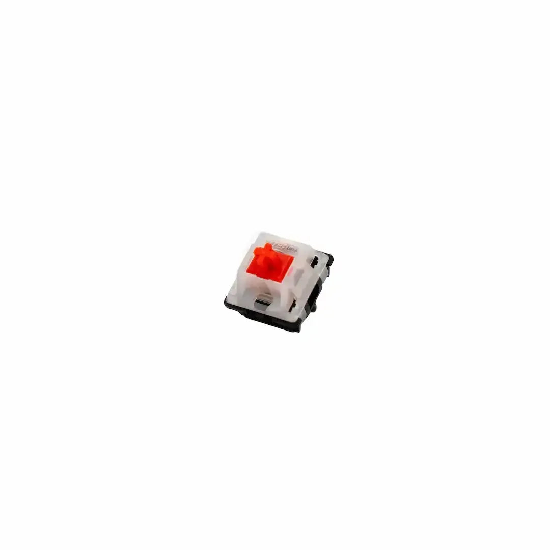 Czerwony switch mechaniczny Gateron, biały top, czarna podstawa, do klawiatury