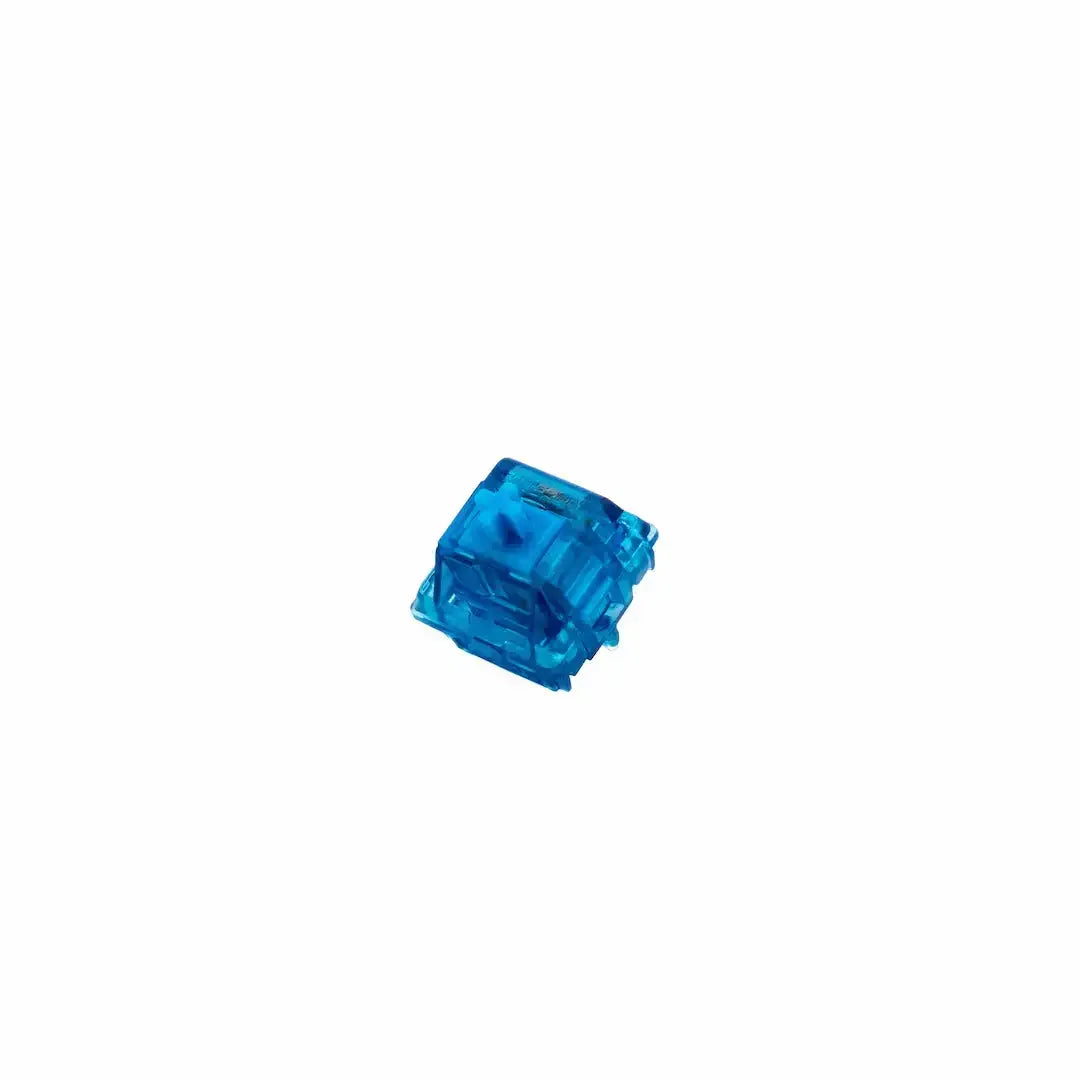 Niebieski switch mechaniczny do klawiatury, przezroczysta obudowa, akcesorium do keyboardu