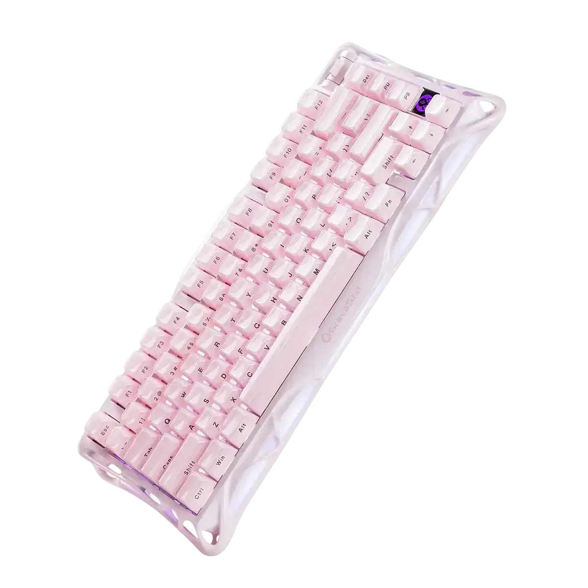 GravaStar - Mercury K1 Sakura Pink Wireless Mechanical Keyboard - Bezprzewodowa Klawiatura Mechaniczna
