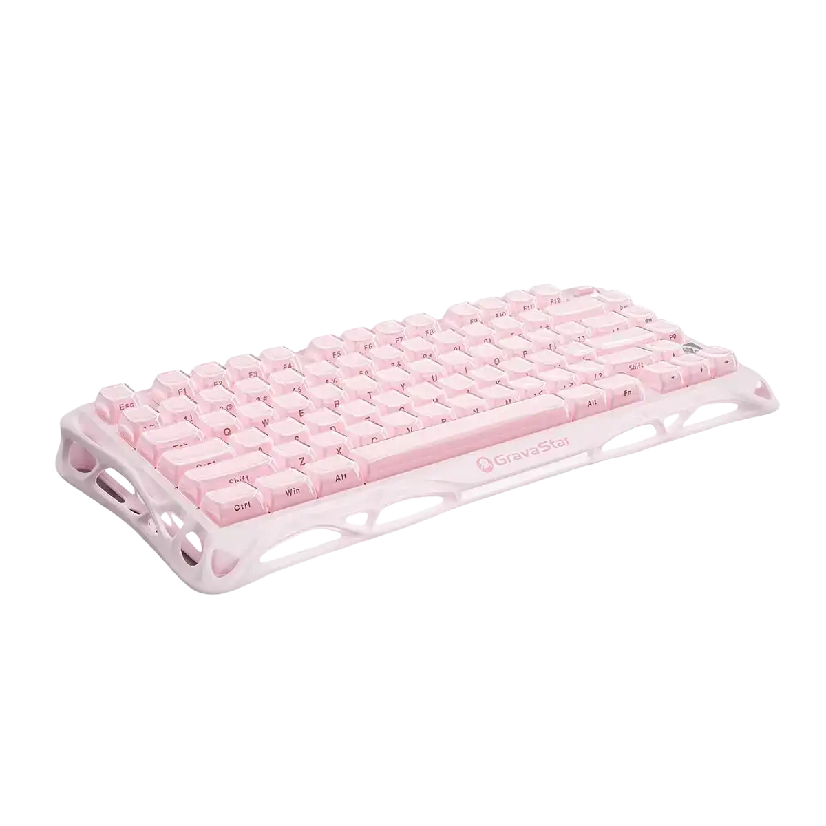GravaStar - Mercury K1 Sakura Pink Wireless Mechanical Keyboard - Bezprzewodowa Klawiatura Mechaniczna