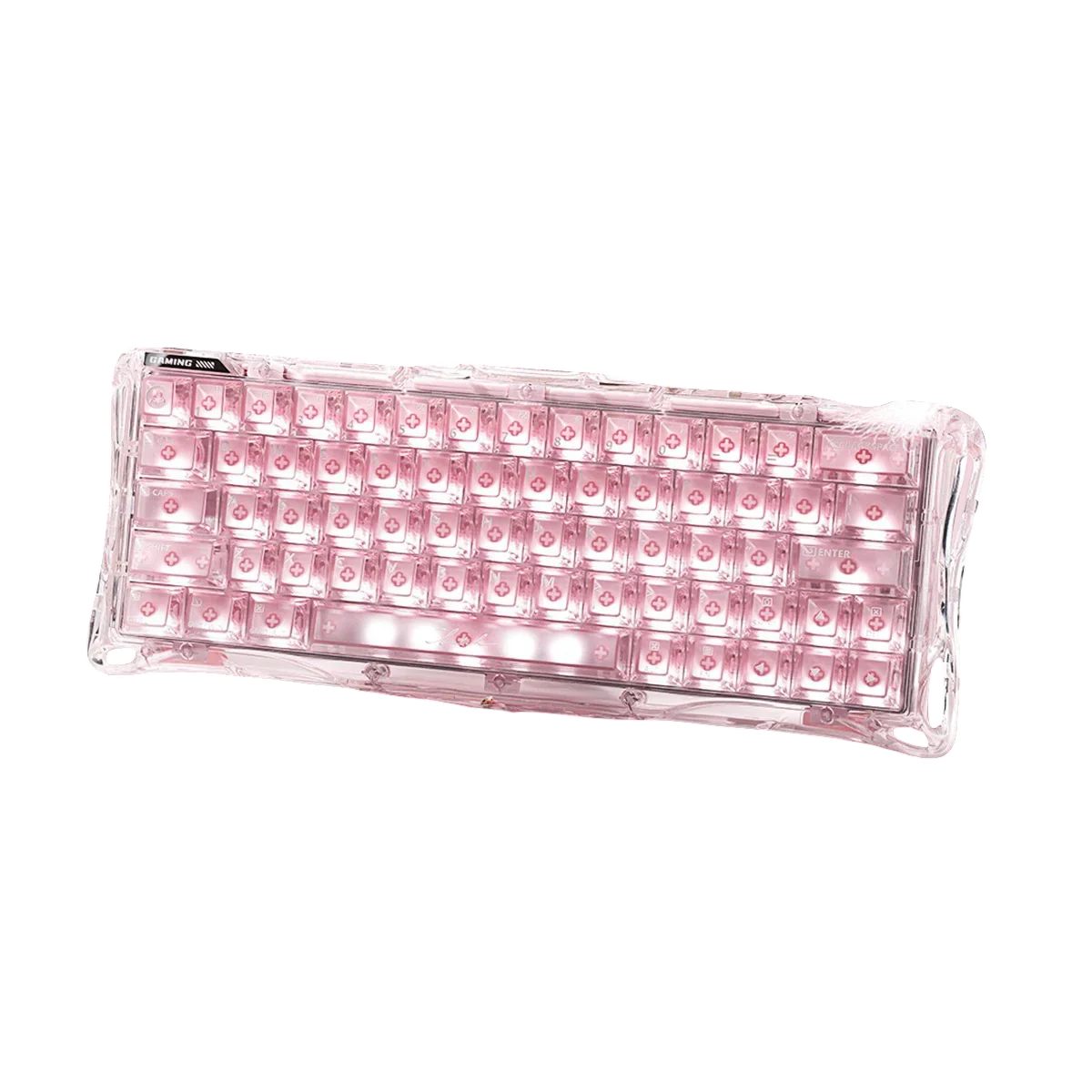 GravaStar - Mercury V60 Crystal Rose Magnetic Keyboard - Magnetyczna Klawiatura Gamingowa