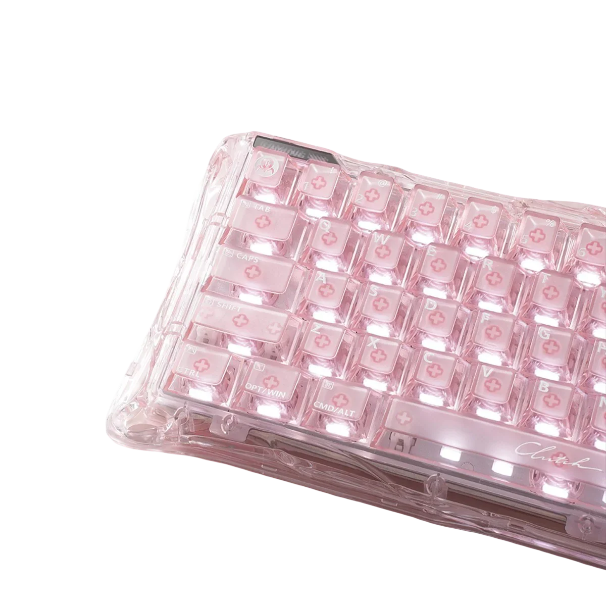 GravaStar - Mercury V60 Crystal Rose Magnetic Keyboard - Magnetyczna Klawiatura Gamingowa