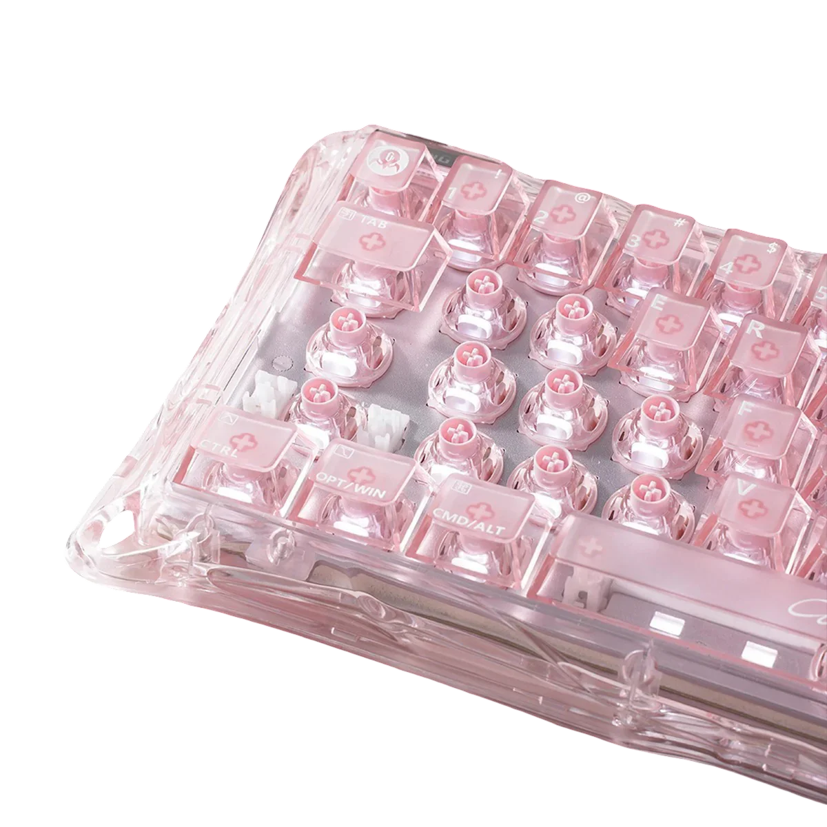 GravaStar - Mercury V60 Crystal Rose Magnetic Keyboard - Magnetyczna Klawiatura Gamingowa