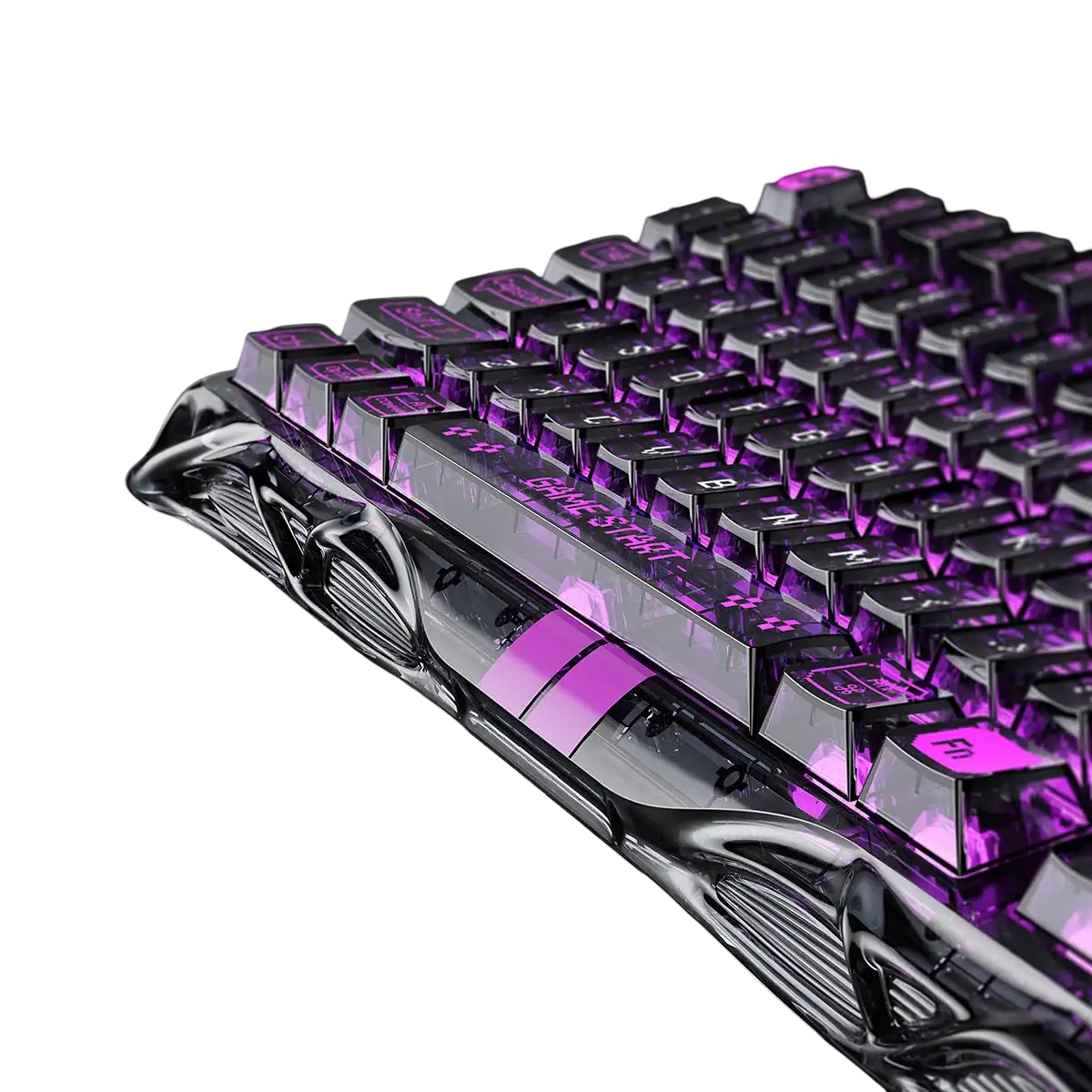 GravaStar - Mercury V75 Lite Transparent Black Wired Magnetic Keyboard - Przewodowa Klawiatura Magnetyczna