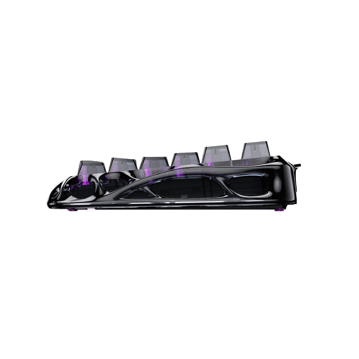 GravaStar - Mercury V75 Lite Transparent Black Wired Magnetic Keyboard - Przewodowa Klawiatura Magnetyczna