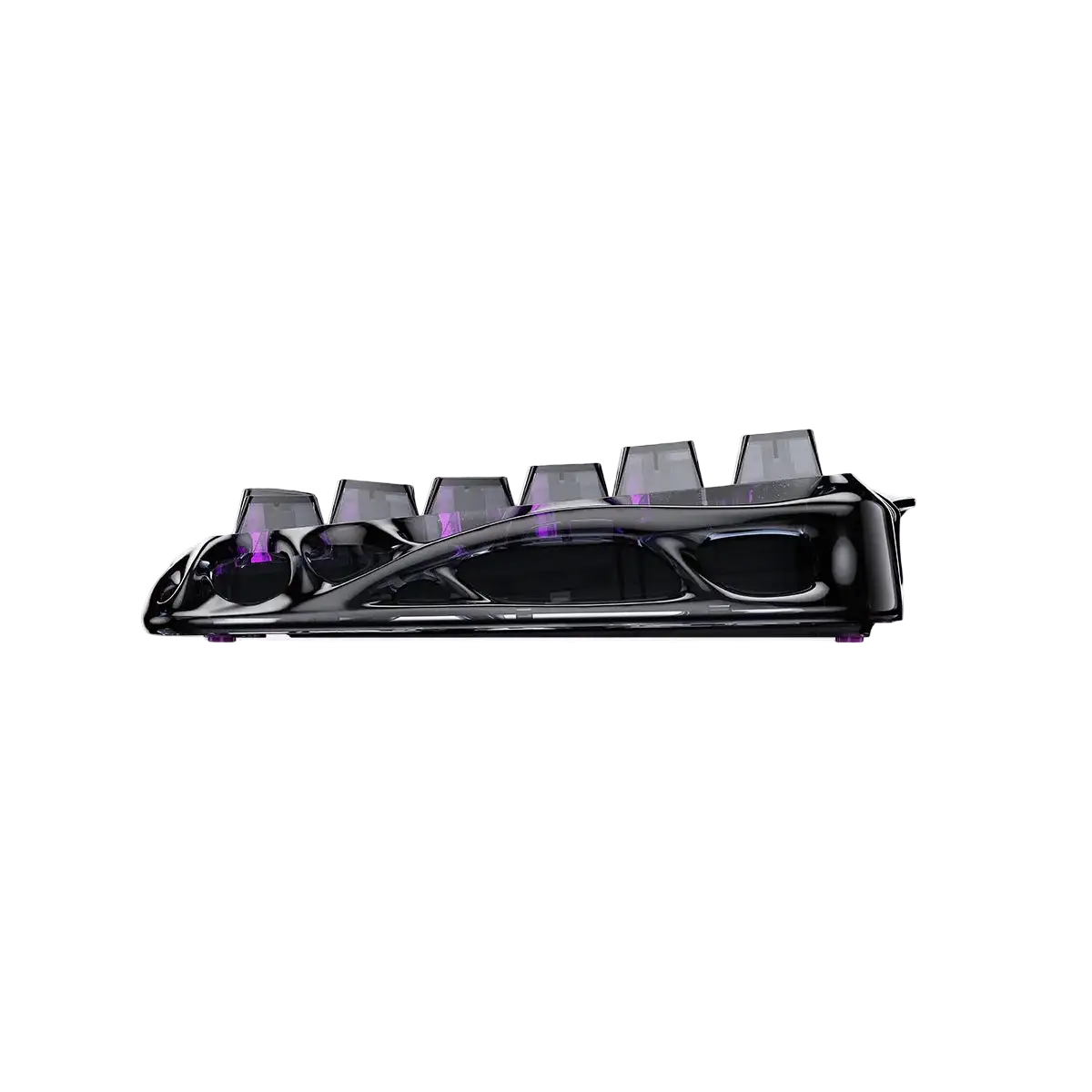 GravaStar - Mercury V75 Lite Transparent Black Wired Magnetic Keyboard - Przewodowa Klawiatura Magnetyczna