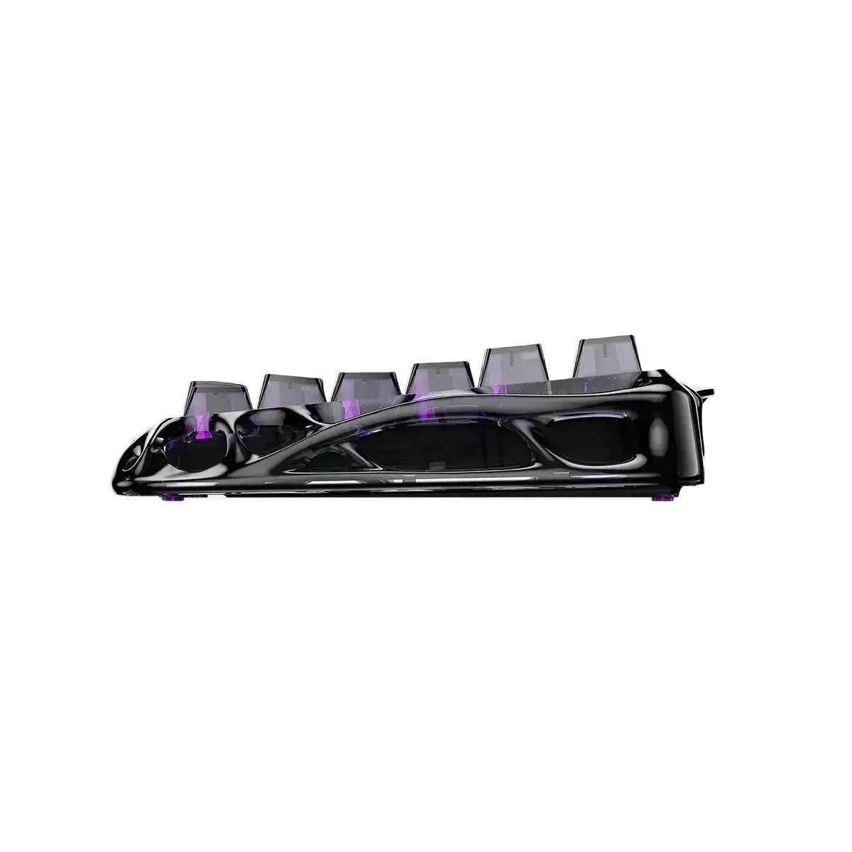 GravaStar - Mercury V75 Lite Transparent Black Wired Magnetic Keyboard - Przewodowa Klawiatura Magnetyczna