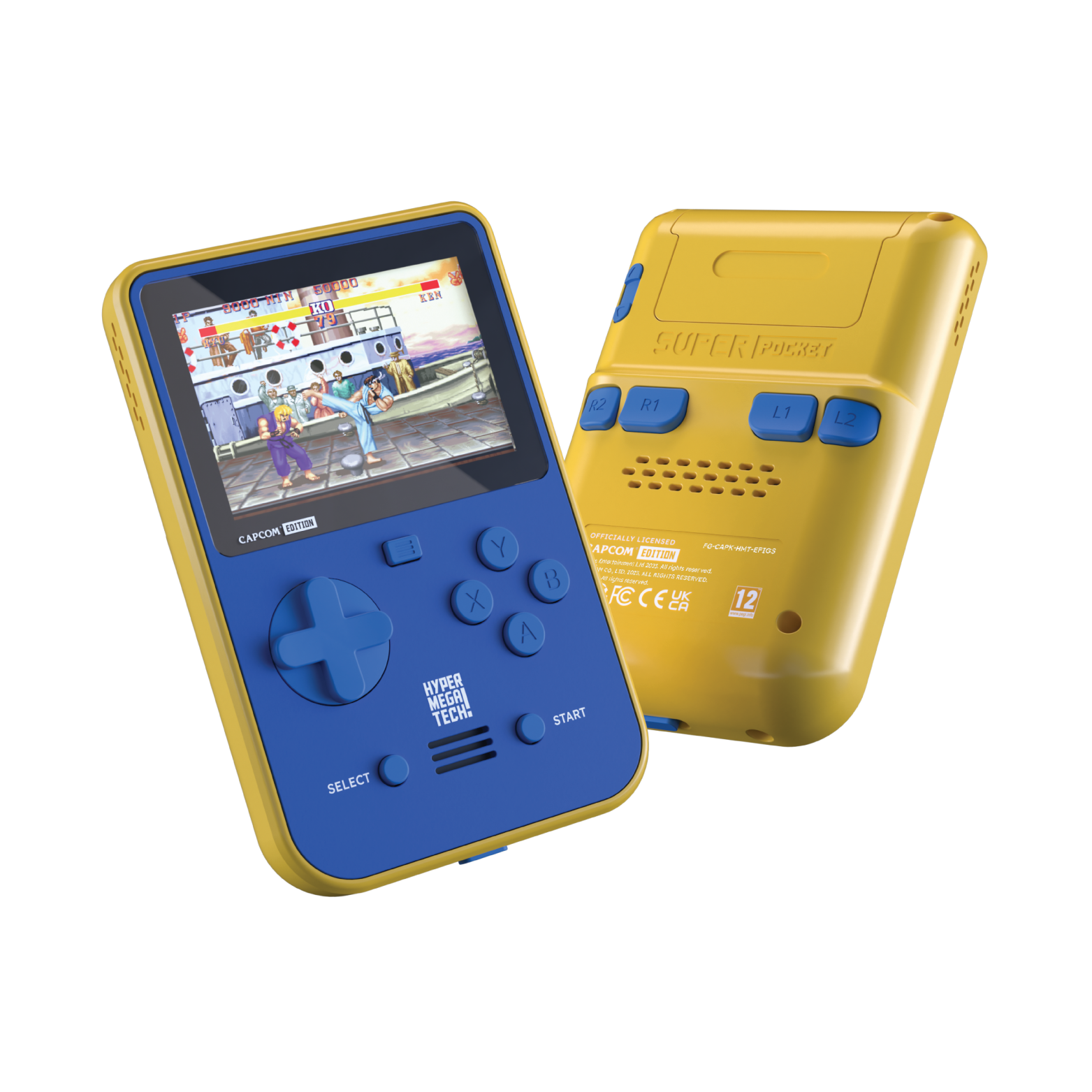 Evercade - Hyper Mega Tech Super Pocket Capcom Edition - Konsola Retro z Zestawem Gier
