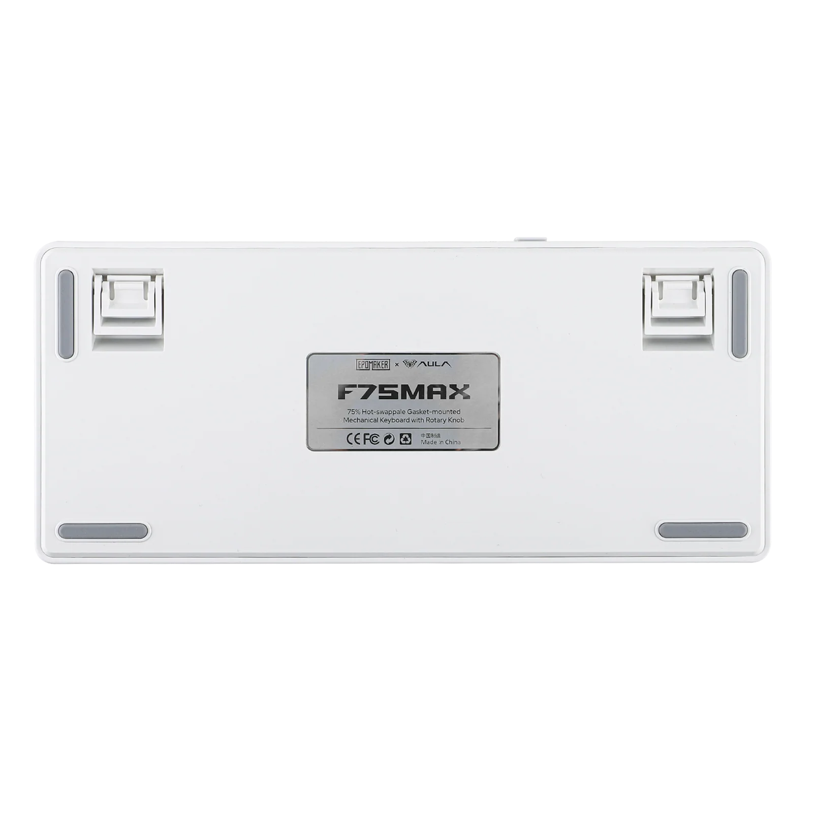 AULA - F75 MAX Mechanical Keyboard with TFT Screen - Klawiatura Mechaniczna - White + Blue