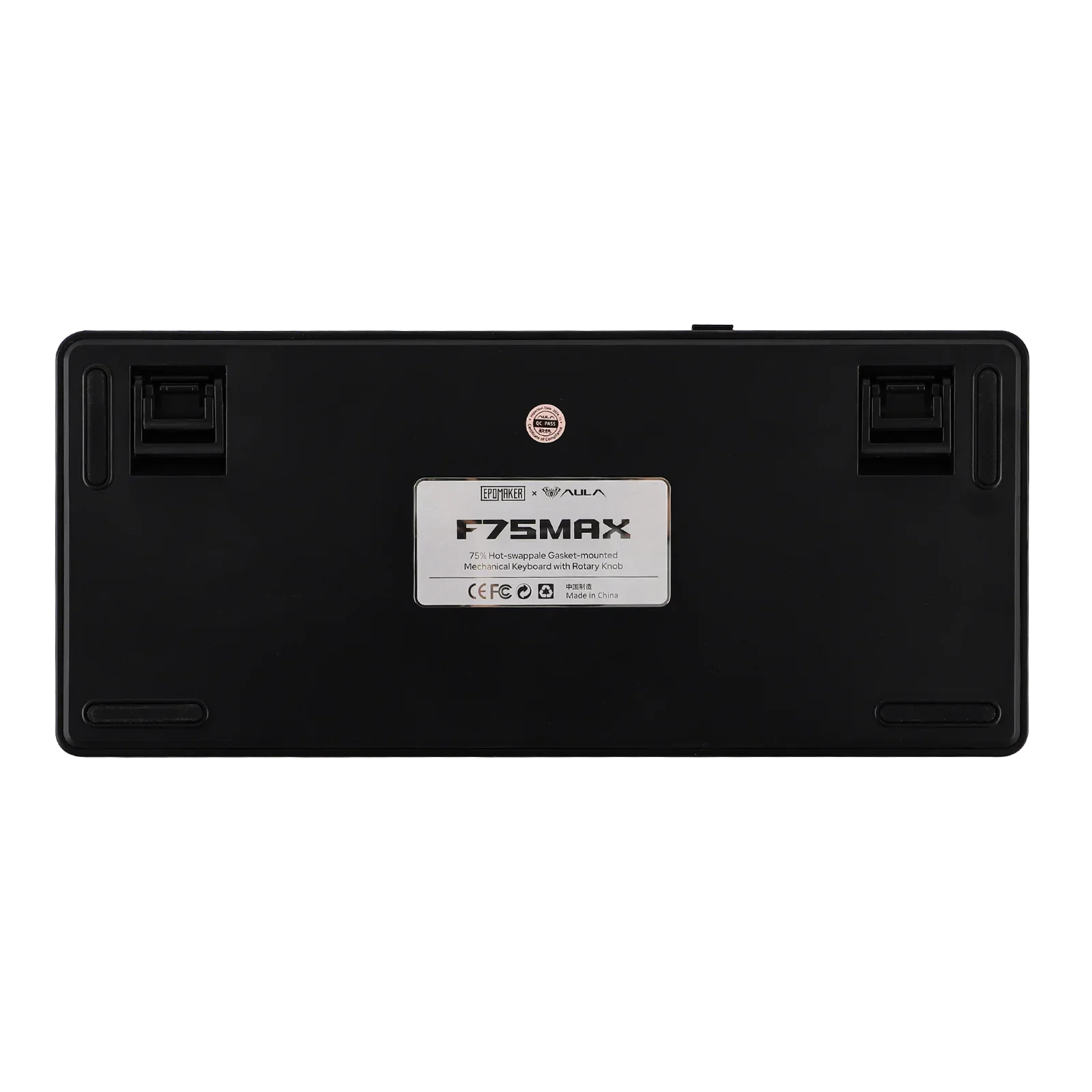 AULA - F75 MAX Mechanical Keyboard with TFT Screen - Klawiatura Mechaniczna - Gradient Grey Side-Engraved