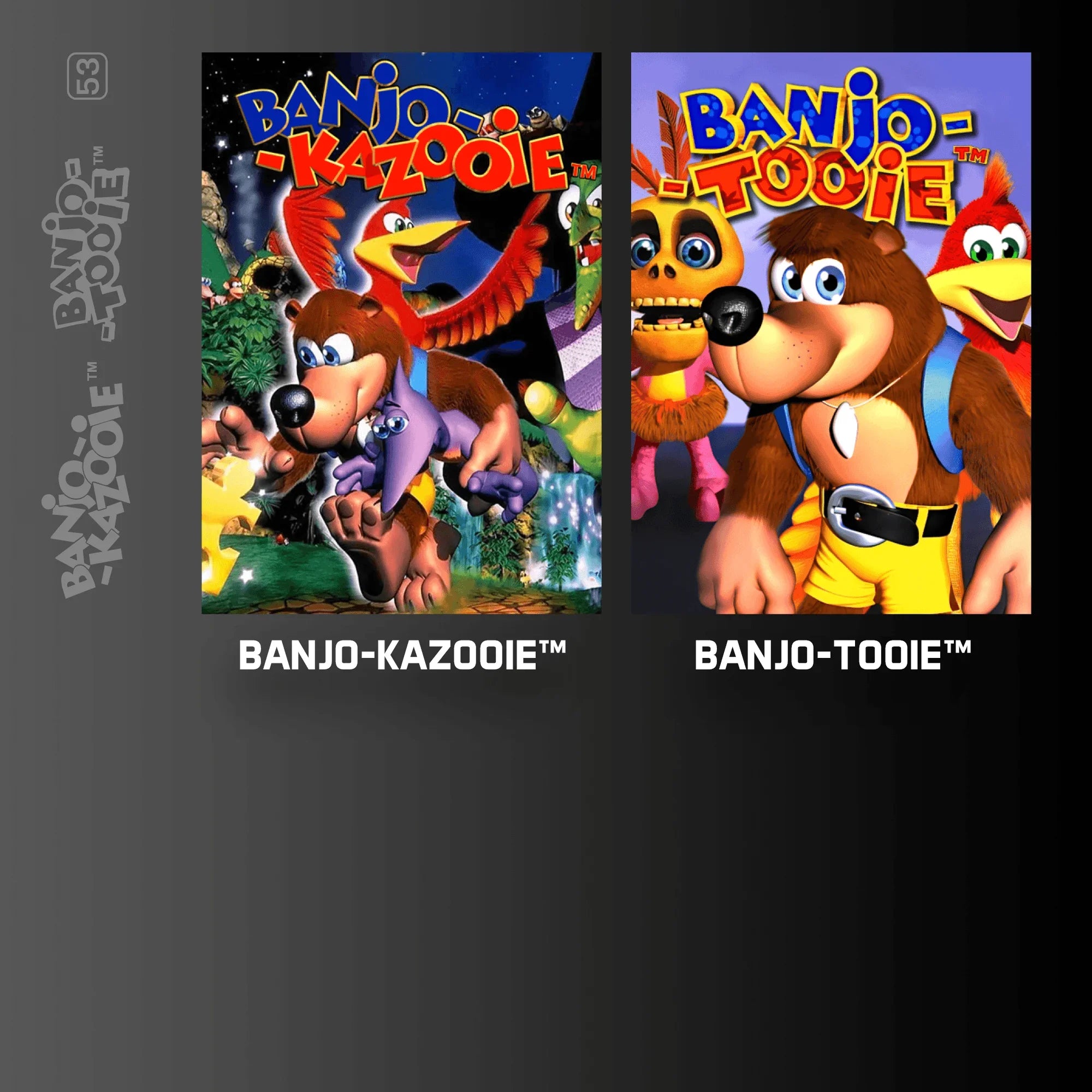 Banjo-Kazooie i Banjo-Tooie – klasyczne gry wideo z postaciami Banjo i Kazooie