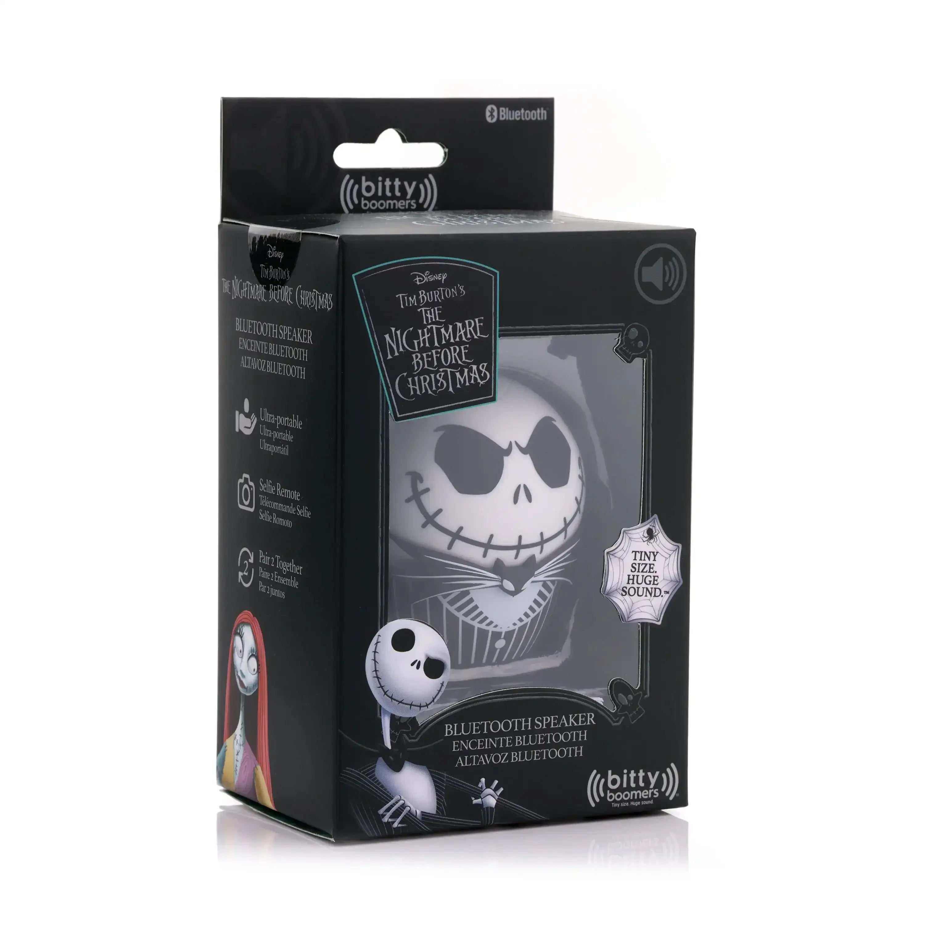 Głośnik Bluetooth Jack Skellington w pudełku, motyw Nightmare Before Christmas, akcesoria biurowe