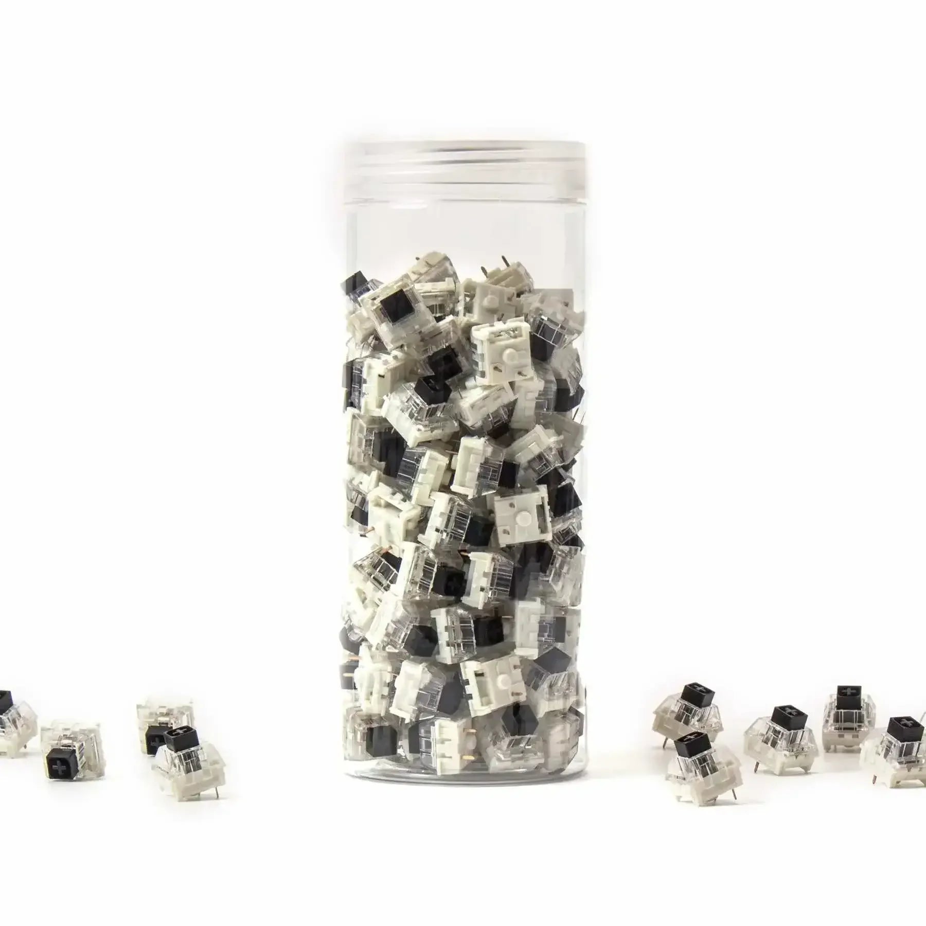 Zestaw przełączników Kailh Box Black do klawiatury mechanicznej w plastikowym pojemniku
