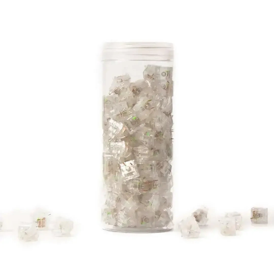 Przełączniki mechaniczne Kailh Jelly Fish Box w przezroczystym pojemniku, akcesoria do klawiatury