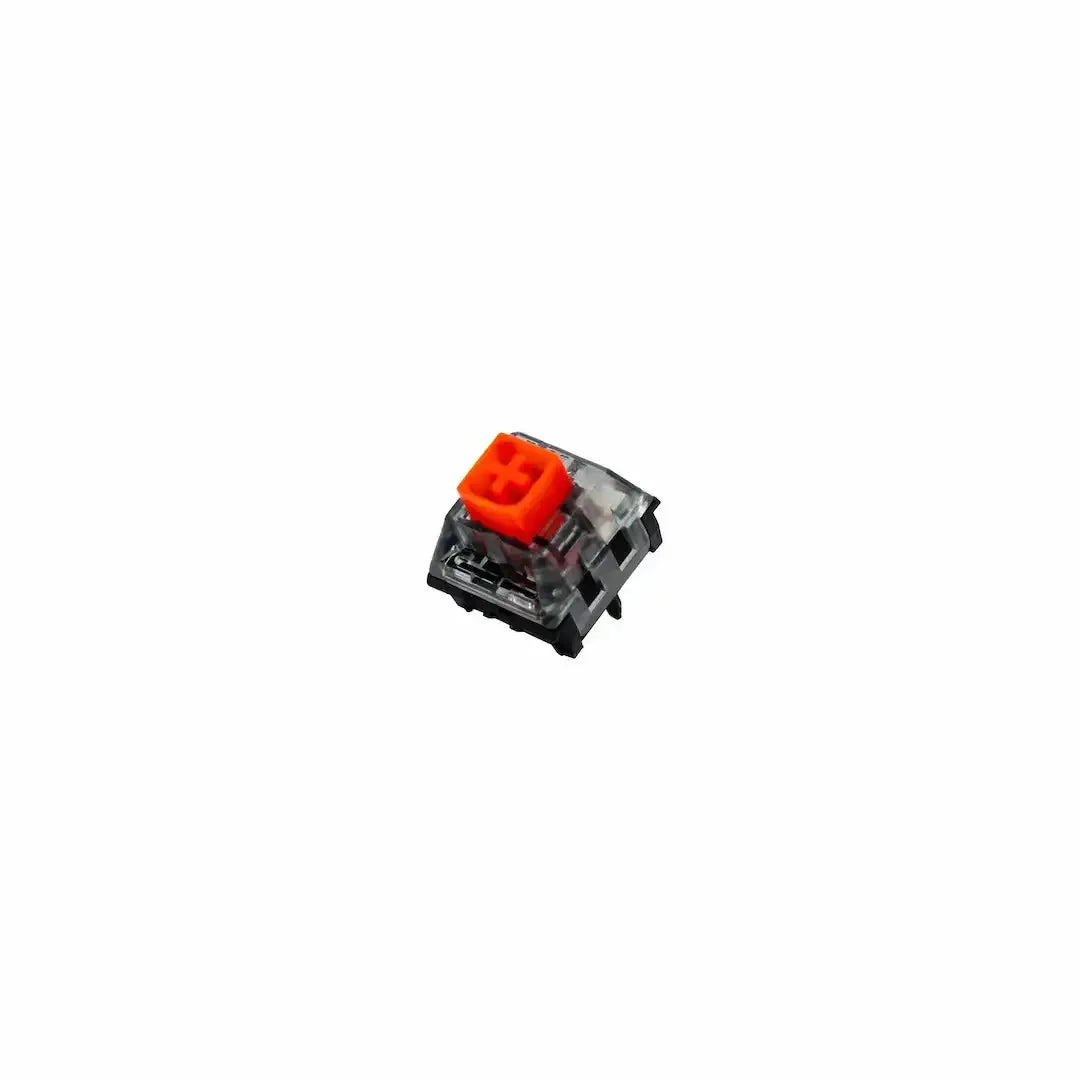 Czerwony switch mechaniczny do klawiatury, przezroczysta obudowa, do personalizacji klawiatury