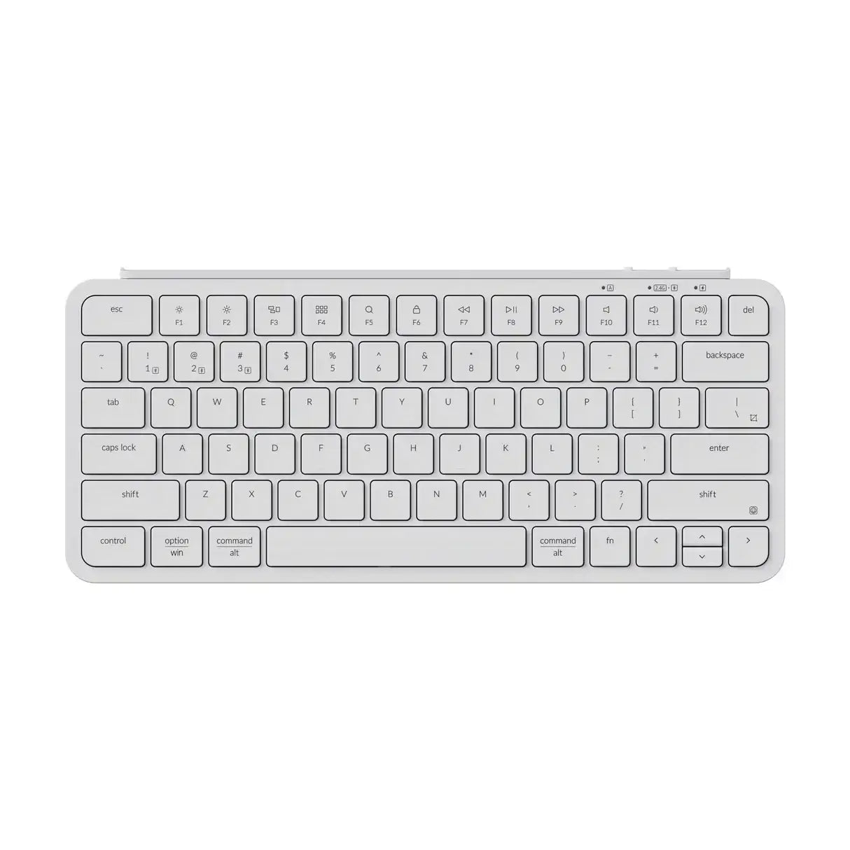 Keychron B1 Pro Ultra Slim Wireless Keyboard 75 Percent Layout for Mac Windows and Android Ivory White