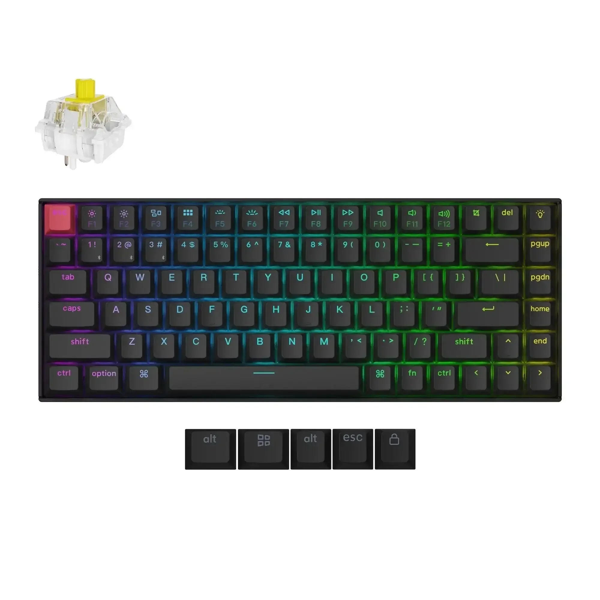 Keychron - K2 QMK Wireless Mechanical Keyboard Version 3 - Bezprzewodowa Klawiatura Mechaniczna