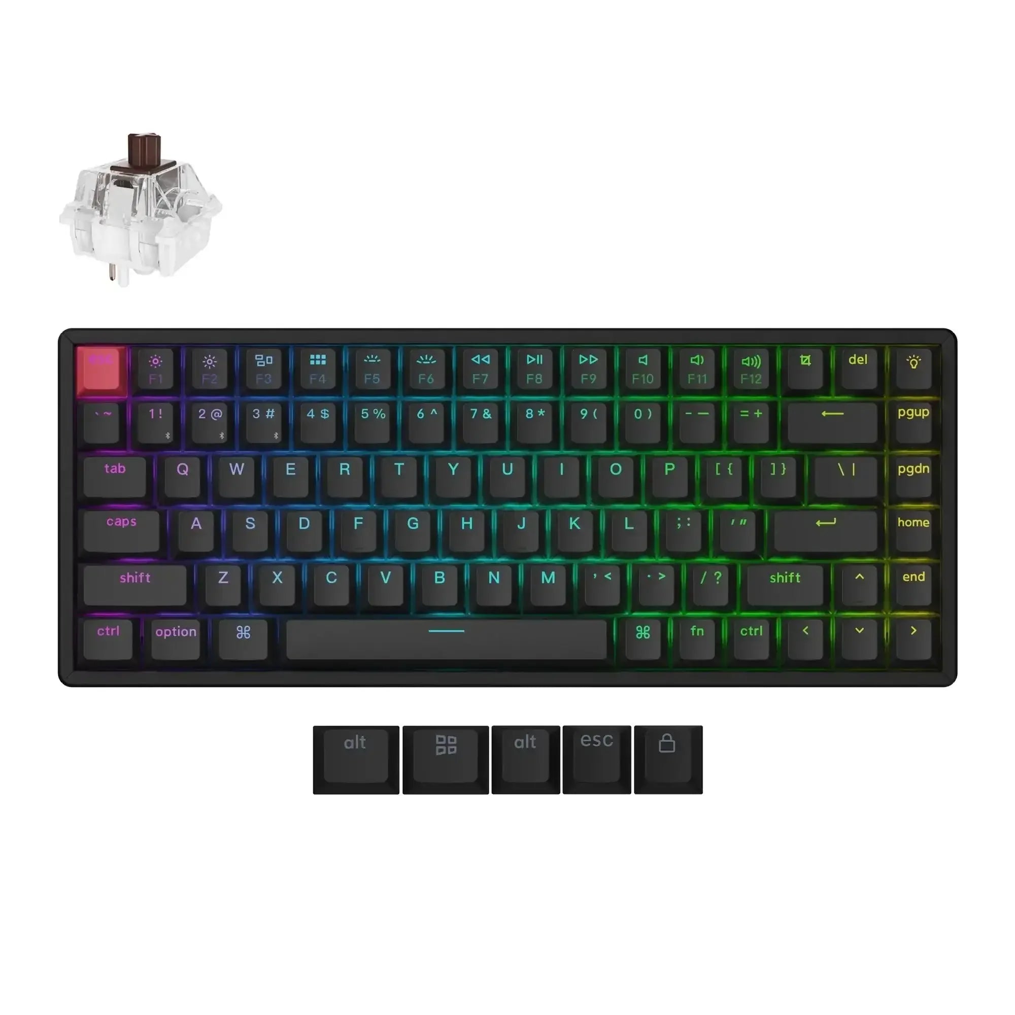 Keychron - K2 QMK Wireless Mechanical Keyboard Version 3 - Bezprzewodowa Klawiatura Mechaniczna
