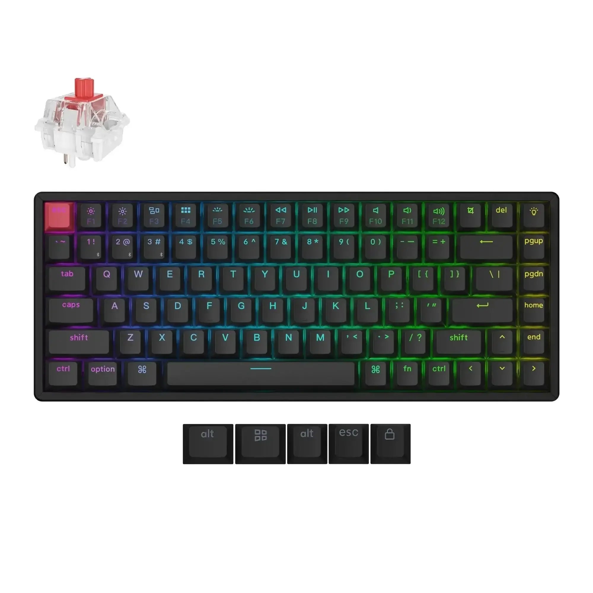 Keychron - K2 QMK Wireless Mechanical Keyboard Version 3 - Bezprzewodowa Klawiatura Mechaniczna