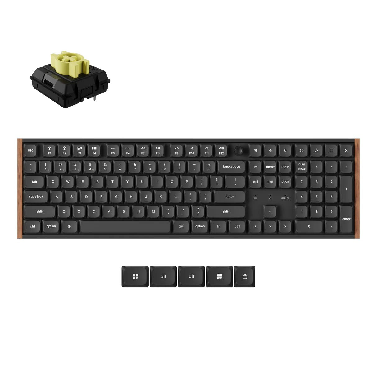 Keychron - K5 Ultra 8k Wireless Low-Profile Mechanical Keyboard - Klawiatura Mechaniczna Niskoprofilowa