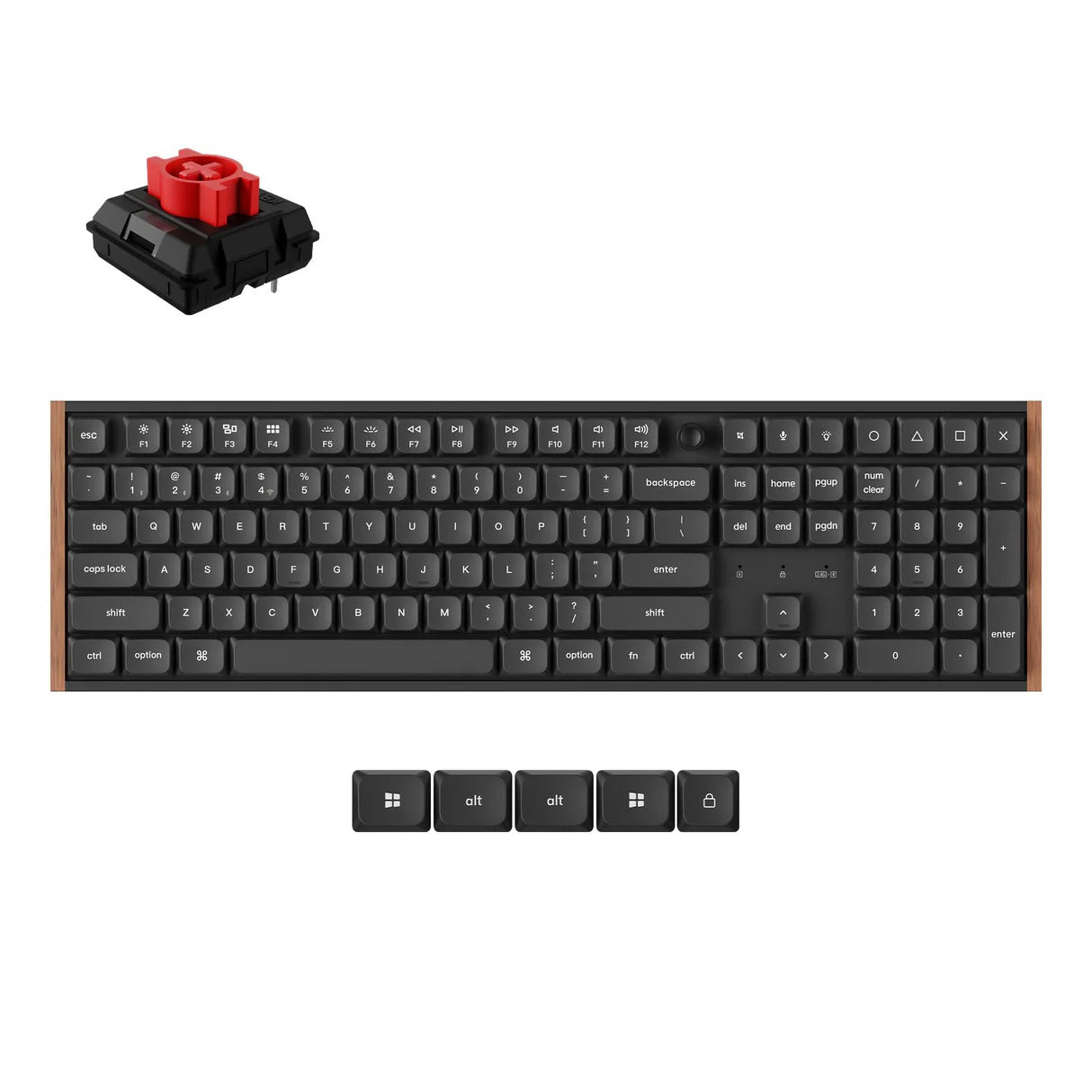 Keychron - K5 Ultra 8k Wireless Low-Profile Mechanical Keyboard - Klawiatura Mechaniczna Niskoprofilowa