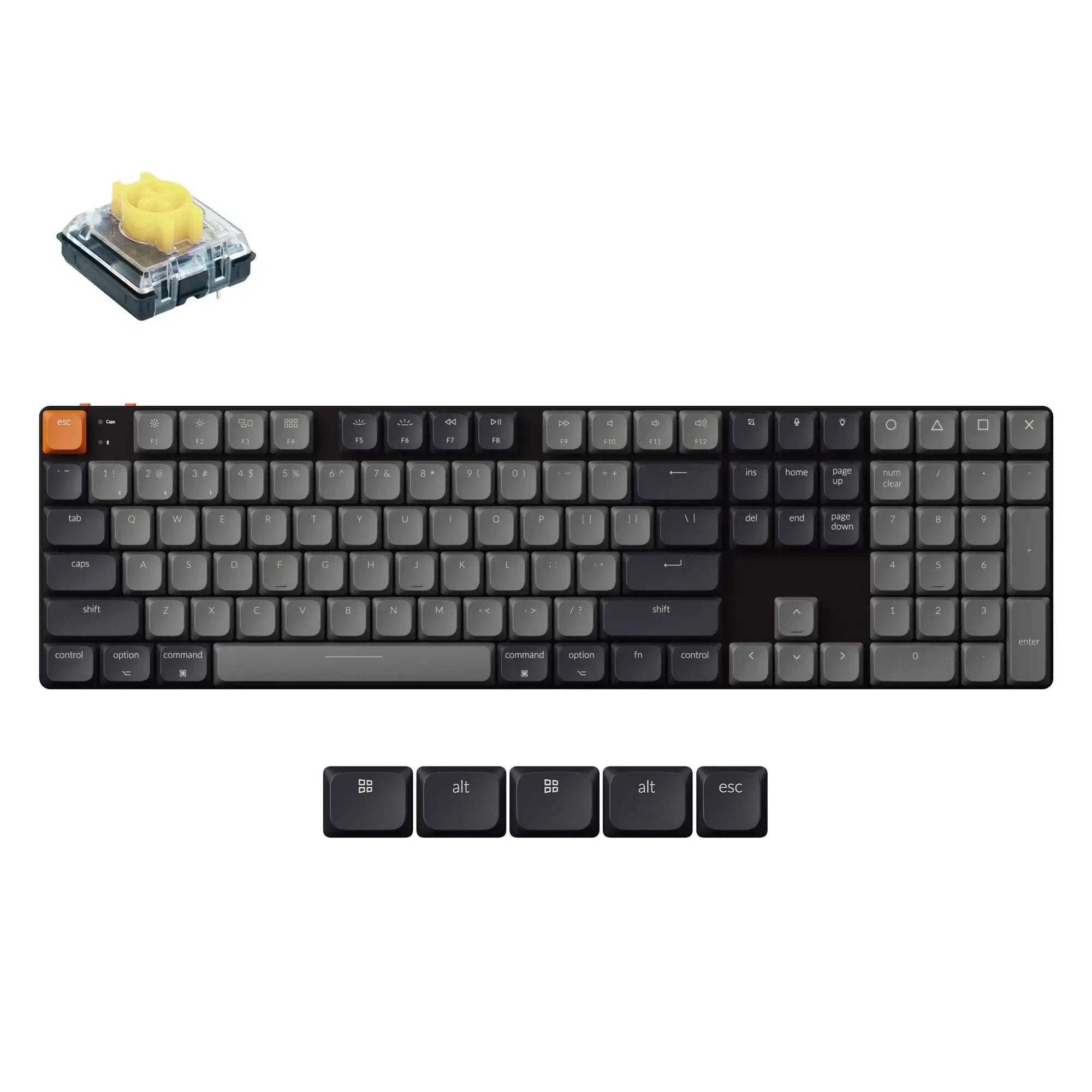 Keychron - K5 QMK Wireless Mechanical Keyboard (Version 2) - Bezprzewodowa Klawiatura Mechaniczna