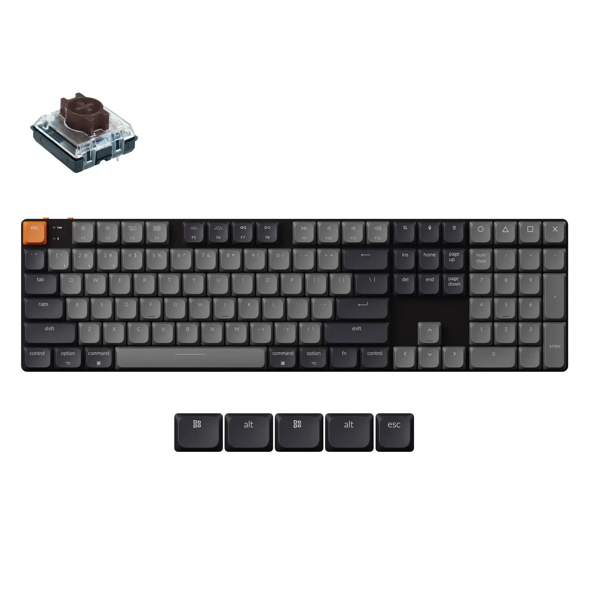 Keychron - K5 QMK Wireless Mechanical Keyboard (Version 2) - Bezprzewodowa Klawiatura Mechaniczna