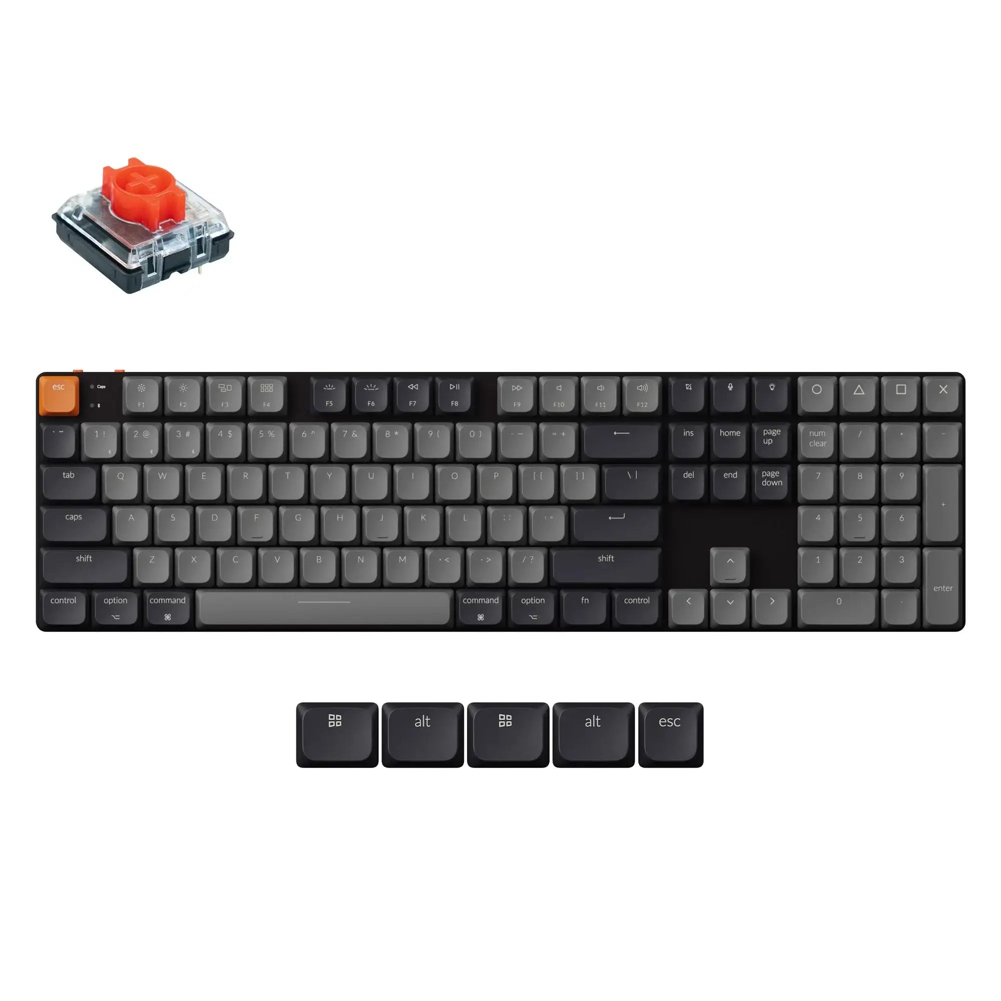 Keychron - K5 QMK Wireless Mechanical Keyboard (Version 2) - Bezprzewodowa Klawiatura Mechaniczna