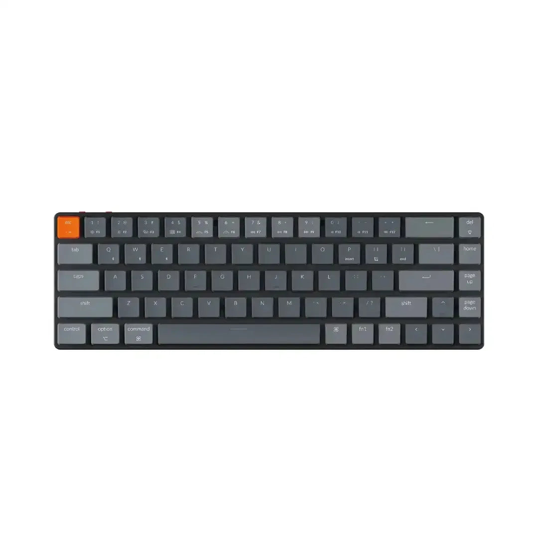 Mechaniczna klawiatura bezprzewodowa slim z podświetleniem RGB, kompaktowy układ 65%