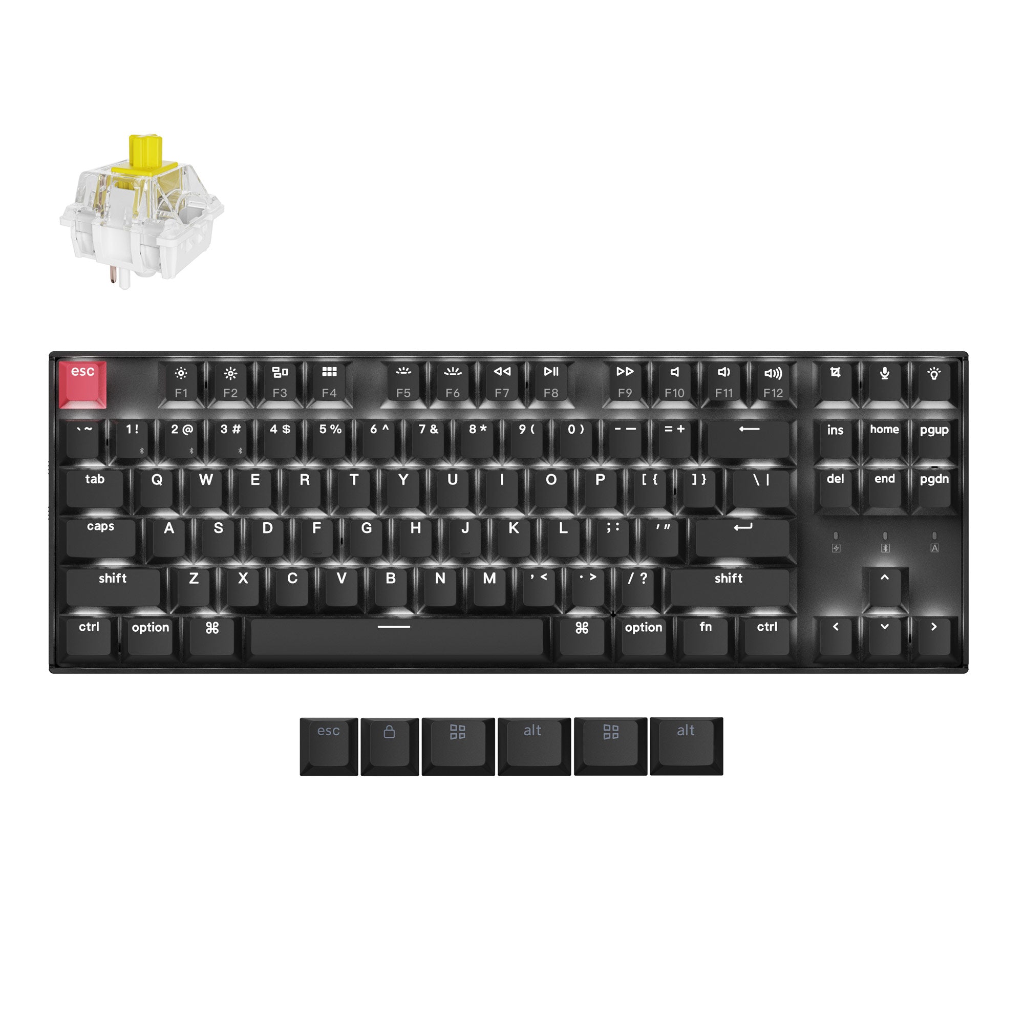 Keychron - K8 QMK Wireless Mechanical Keyboard (Version 2) - Bezprzewodowa Klawiatura