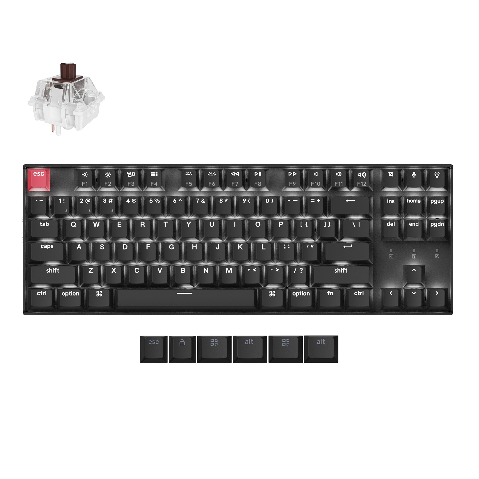 Keychron - K8 QMK Wireless Mechanical Keyboard (Version 2) - Bezprzewodowa Klawiatura