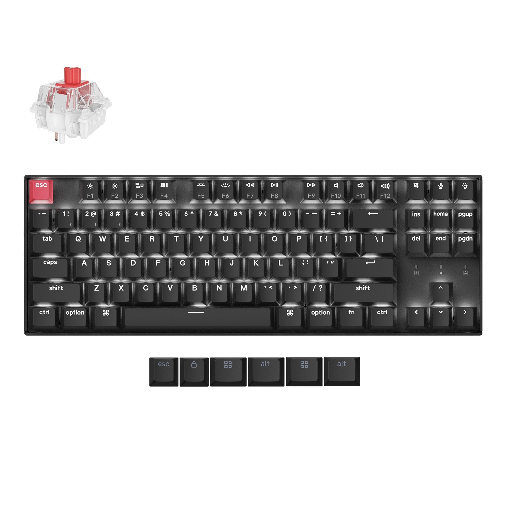 Keychron - K8 QMK Wireless Mechanical Keyboard (Version 2) - Bezprzewodowa Klawiatura