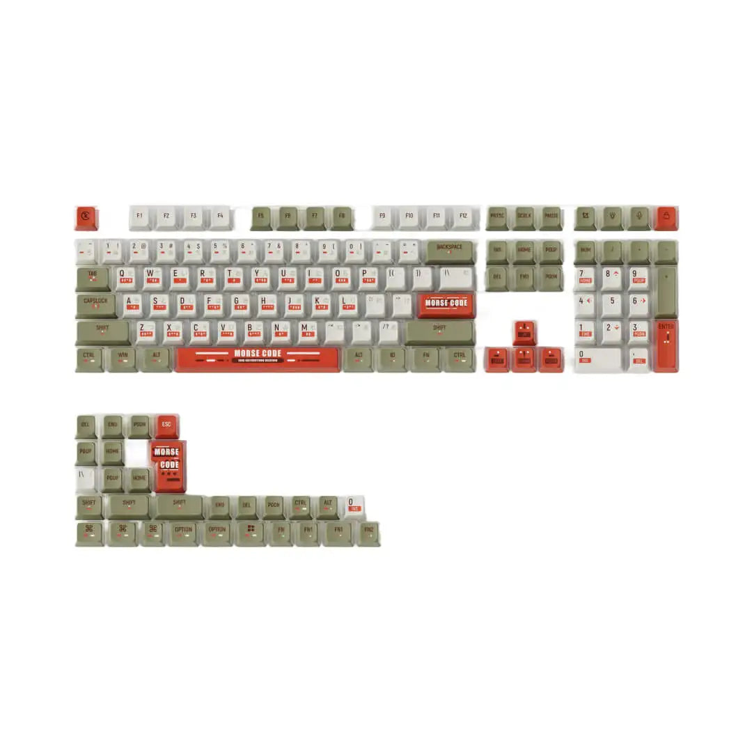 Keychron - OEM Dye-Sub PBT Full Set Keycap Set - Morse Code
