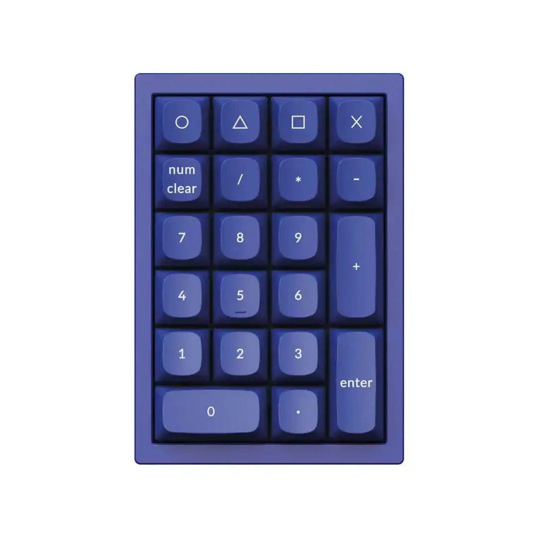 Niebieski blok numeryczny do klawiatury mechanicznej, nowoczesny design do biura