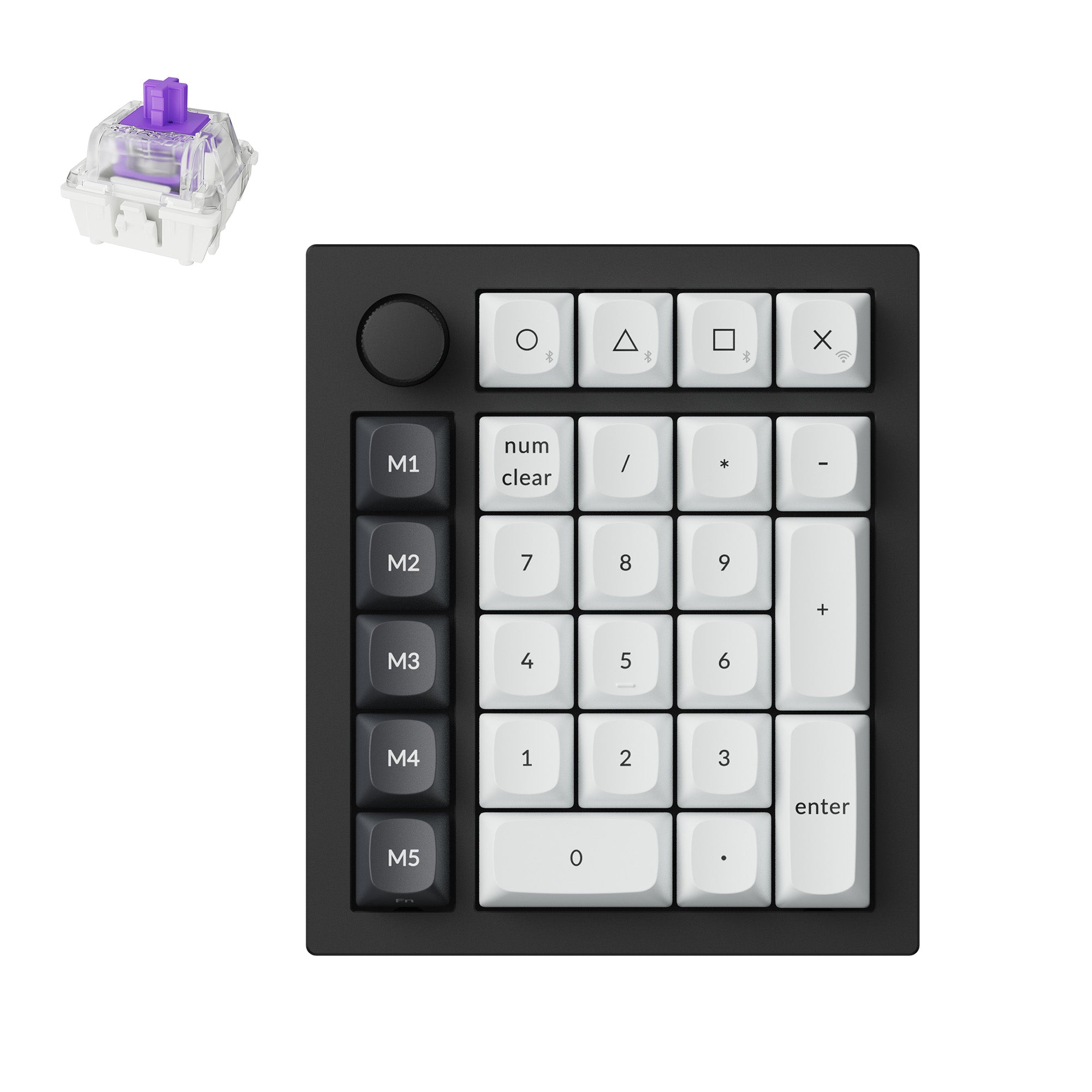 Keychron_Q0_HE_QMK_Wireless_Custom_Number_Pad_Black